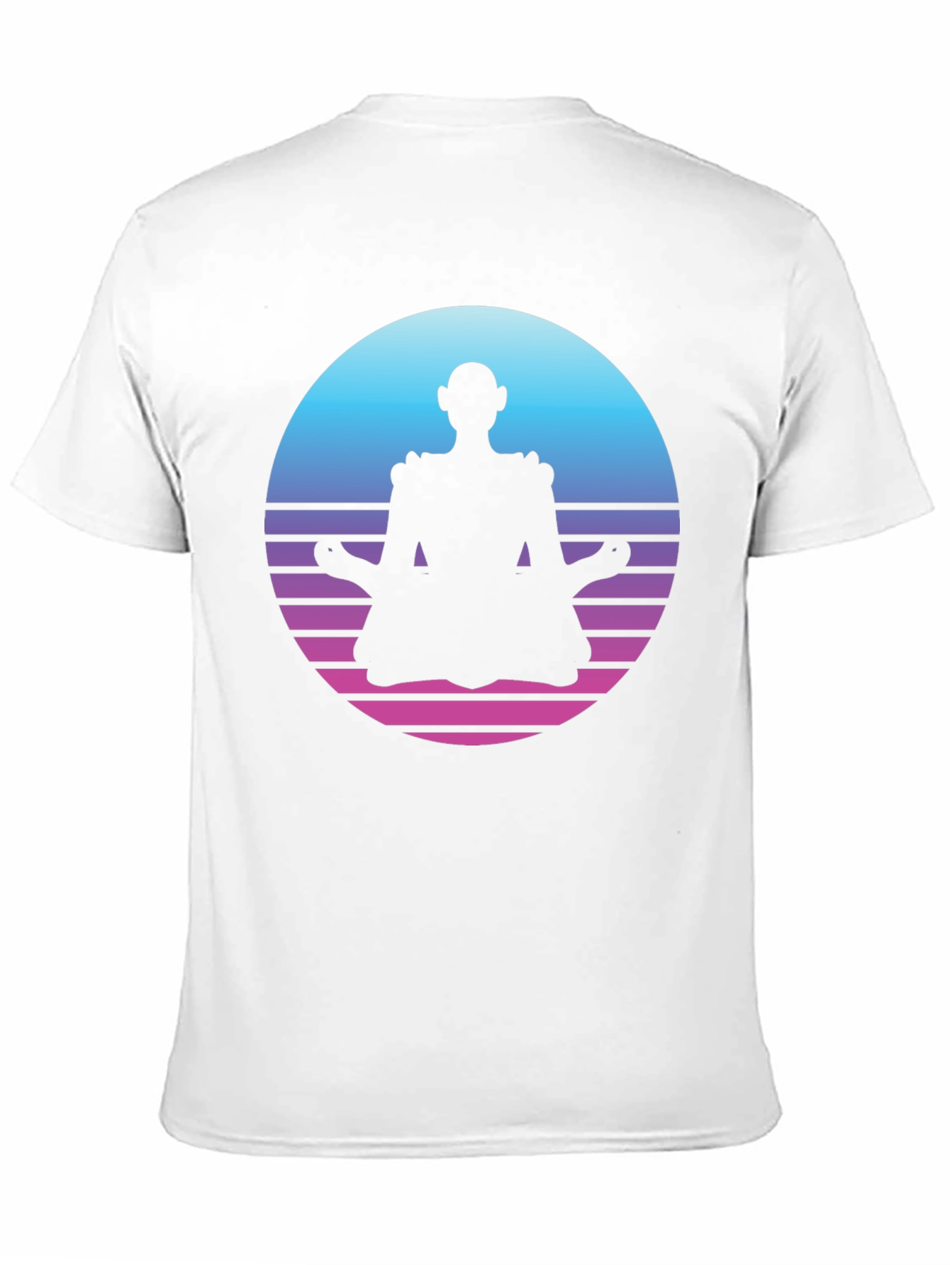 Retro Meditation T-Shirt - Black