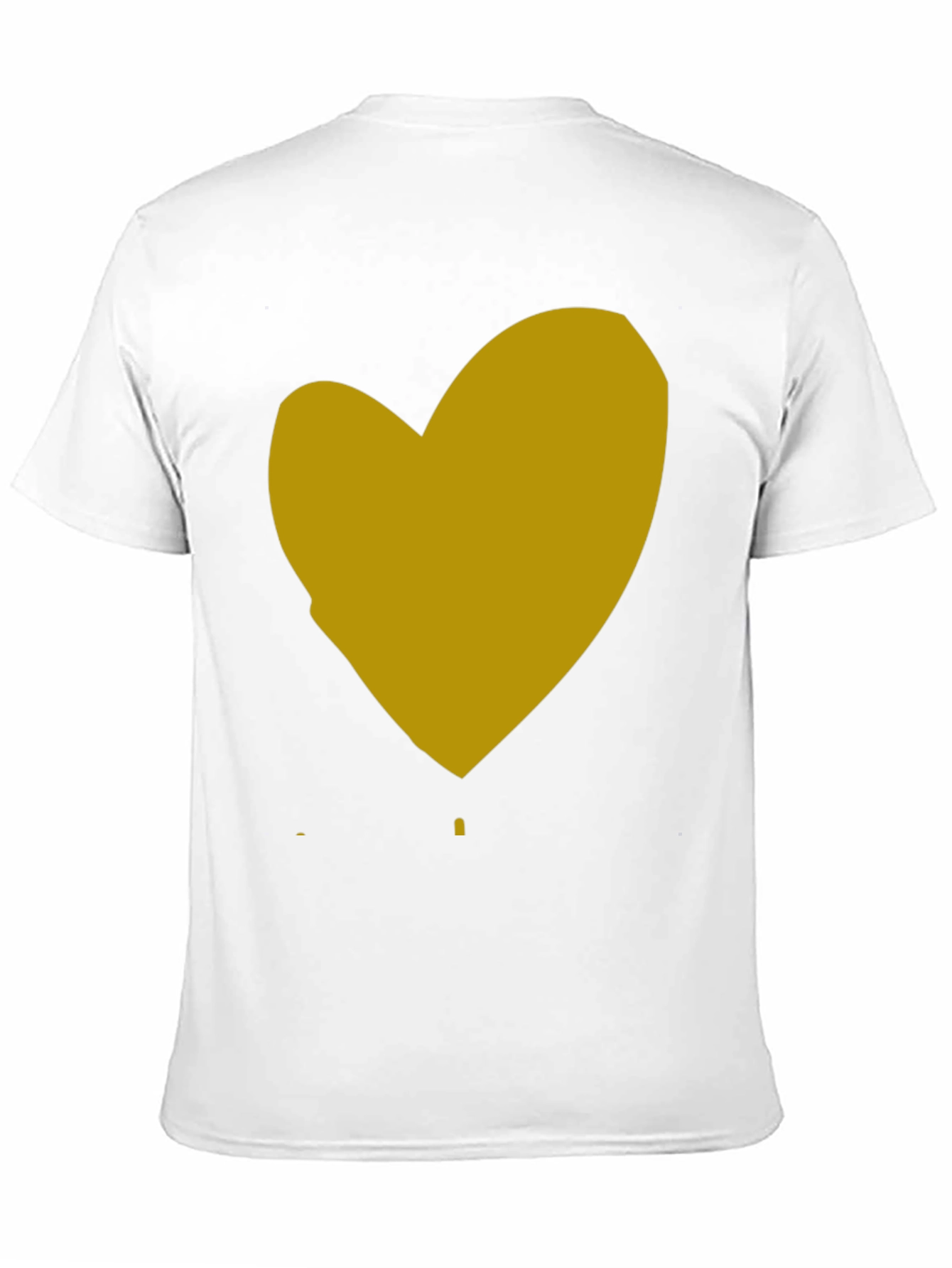 Heart Graphic Black Cotton T-Shirt