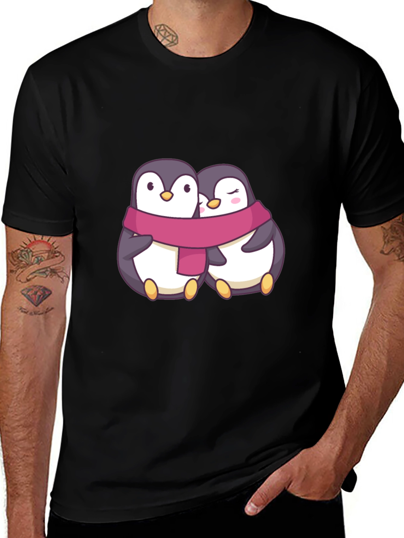 Penguin Couple T-Shirt: Cute Love Design