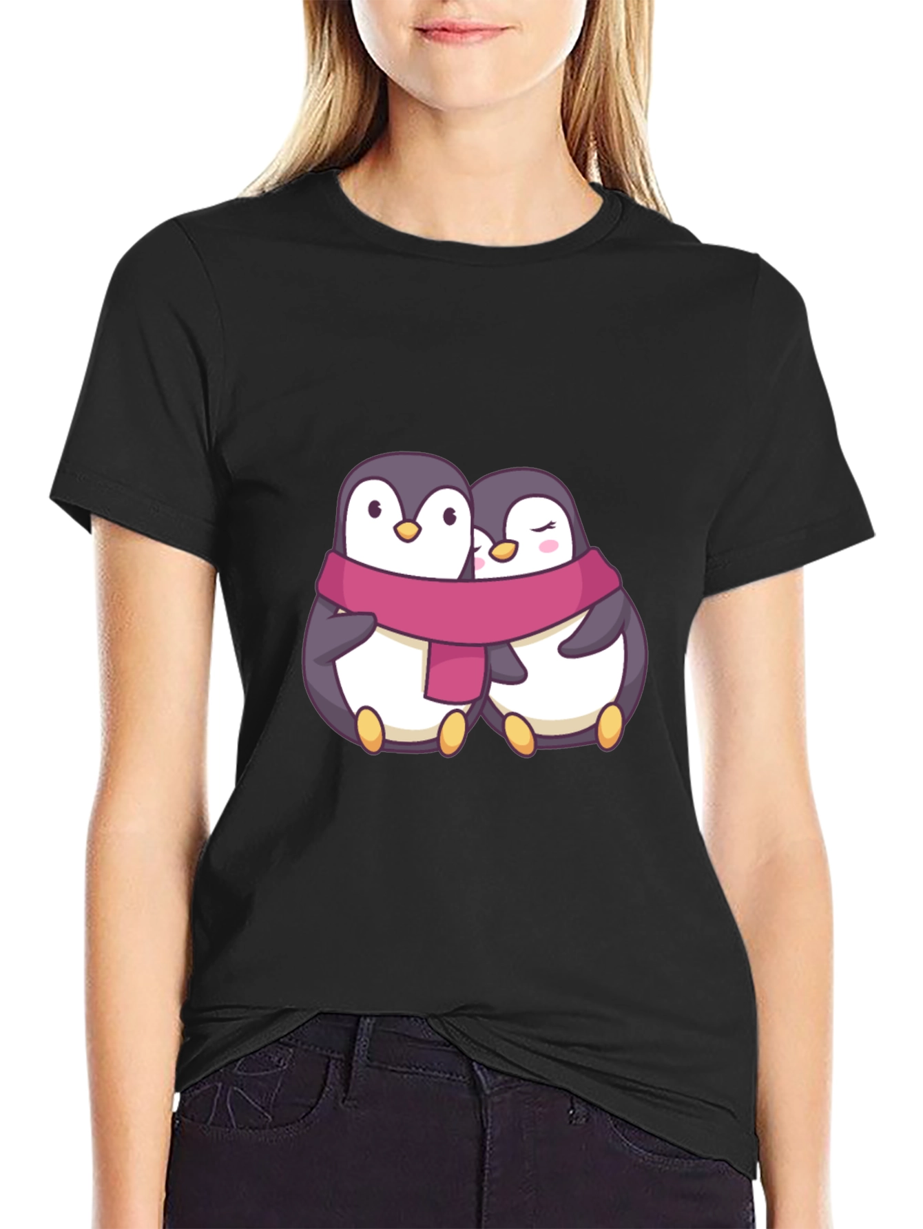 Penguin Couple T-Shirt: Cute Love Design