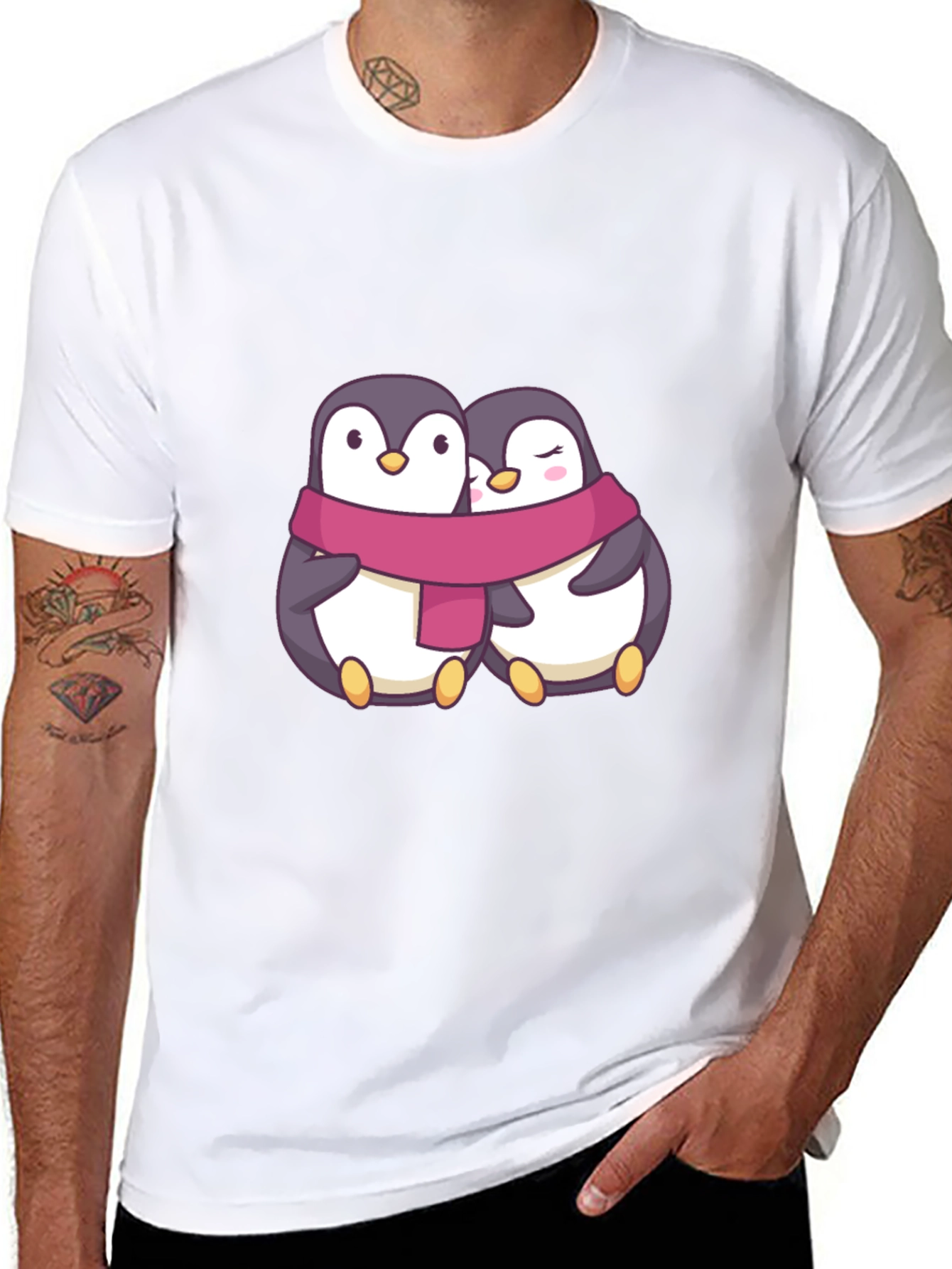 Penguin Couple T-Shirt: Cute Love Design