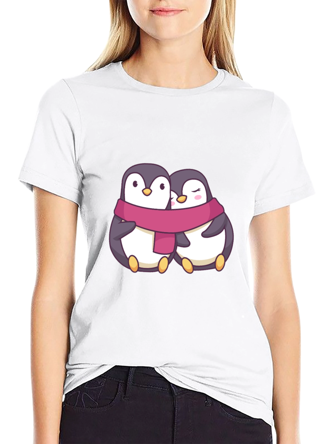 Penguin Couple T-Shirt: Cute Love Design