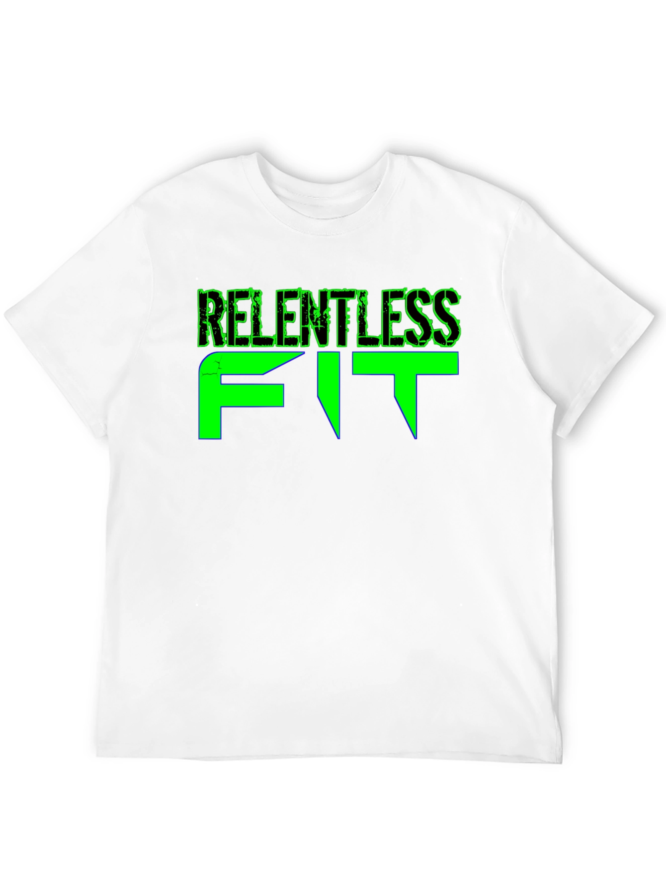 Relentless Fit Black Graphic Tee