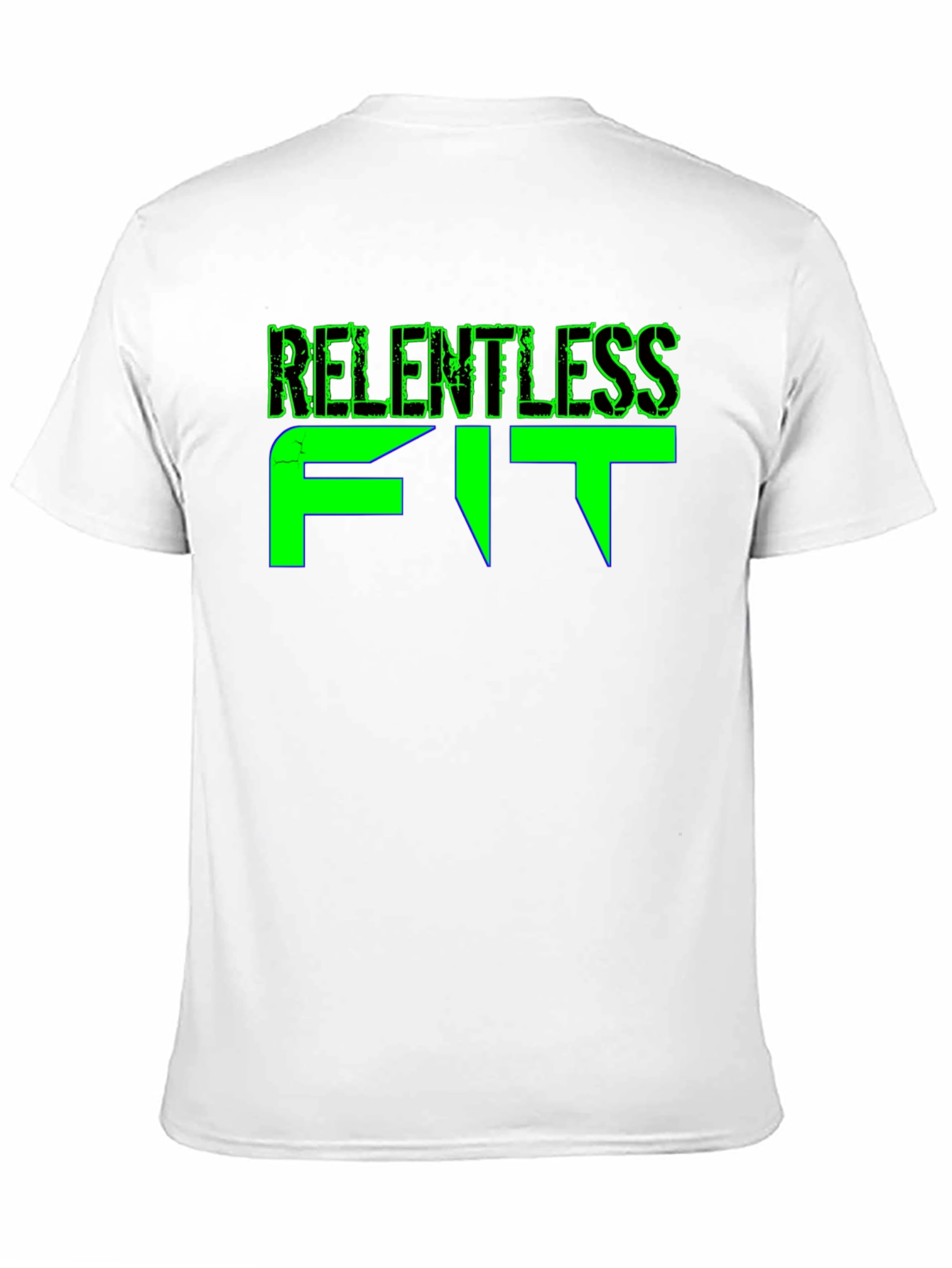 Relentless Fit Black Graphic Tee