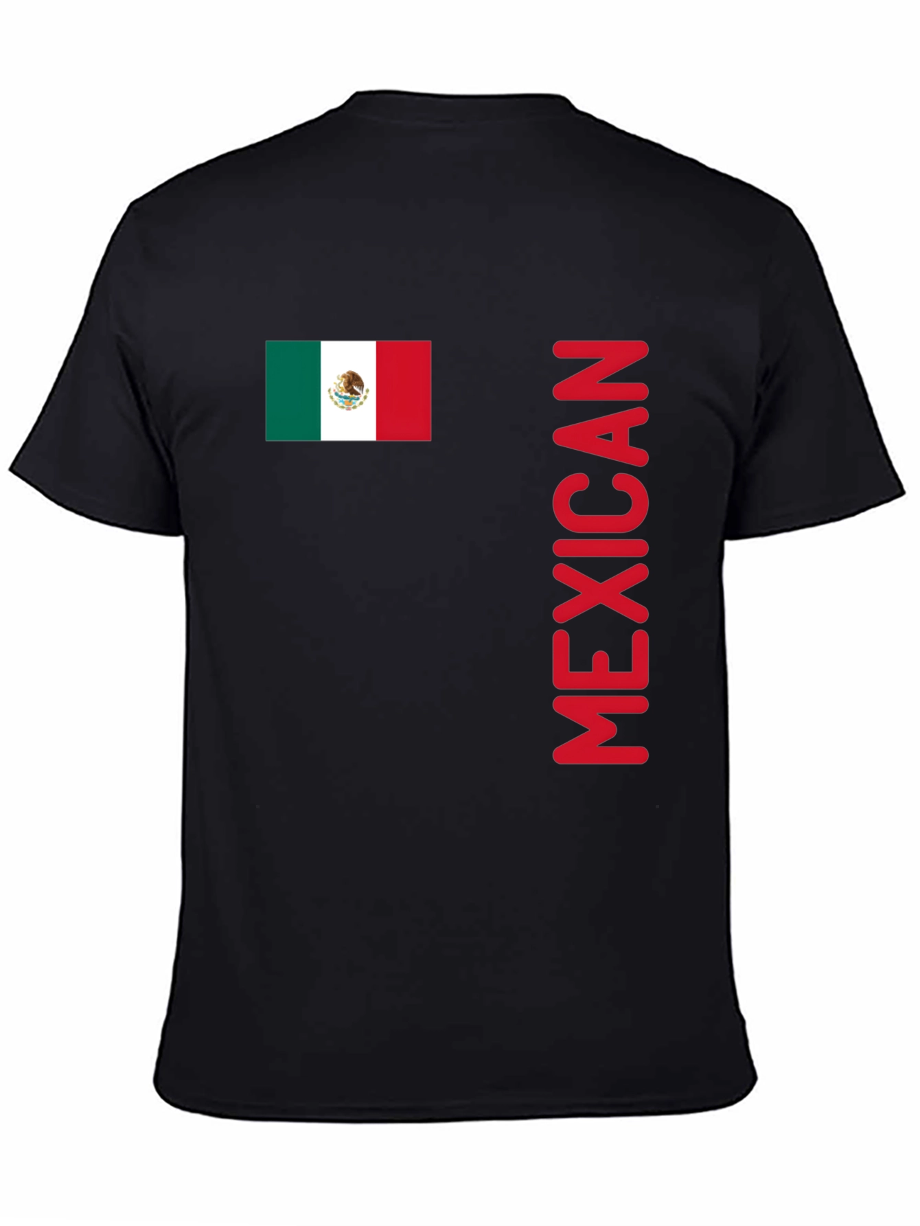 Mexican Flag T-Shirt - Red Lettering