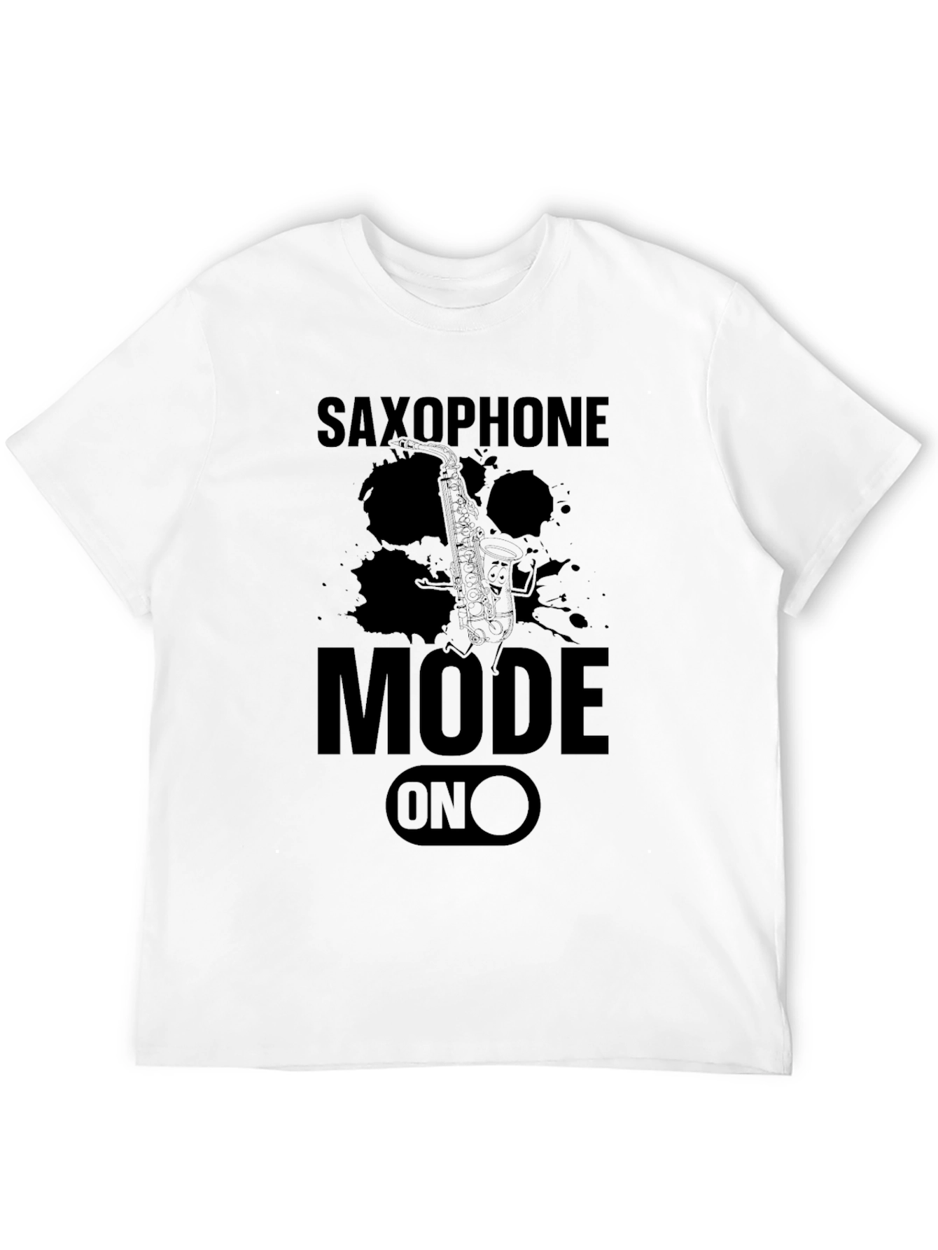 Saxophone Mode On T-Shirt - Music Lover Tee