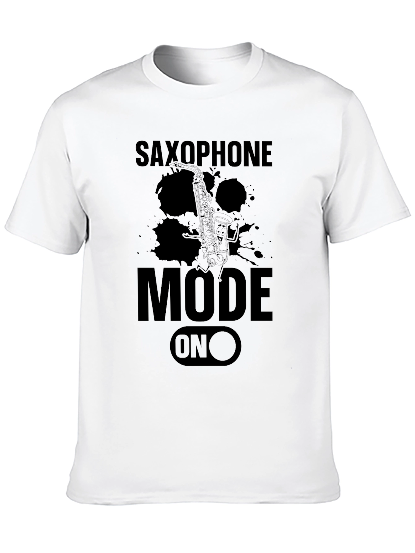 Saxophone Mode On T-Shirt - Music Lover Tee