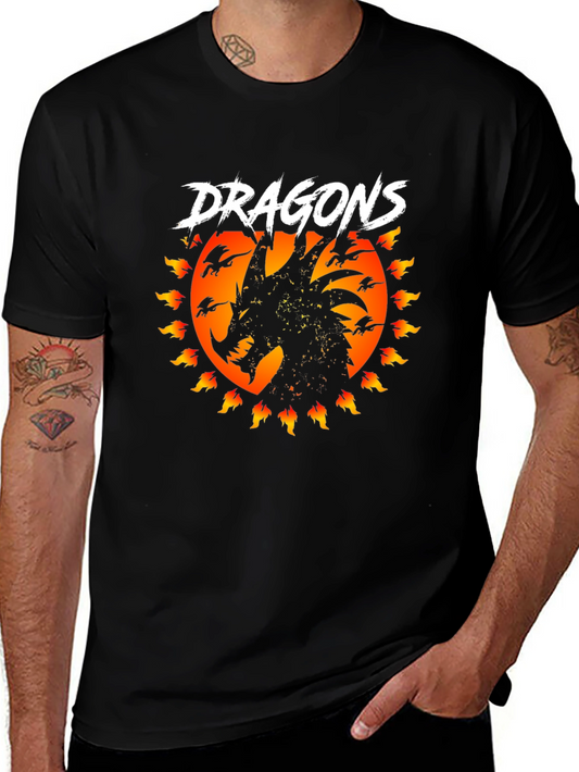 Dragons Graphic Tee - Fantasy T-Shirt