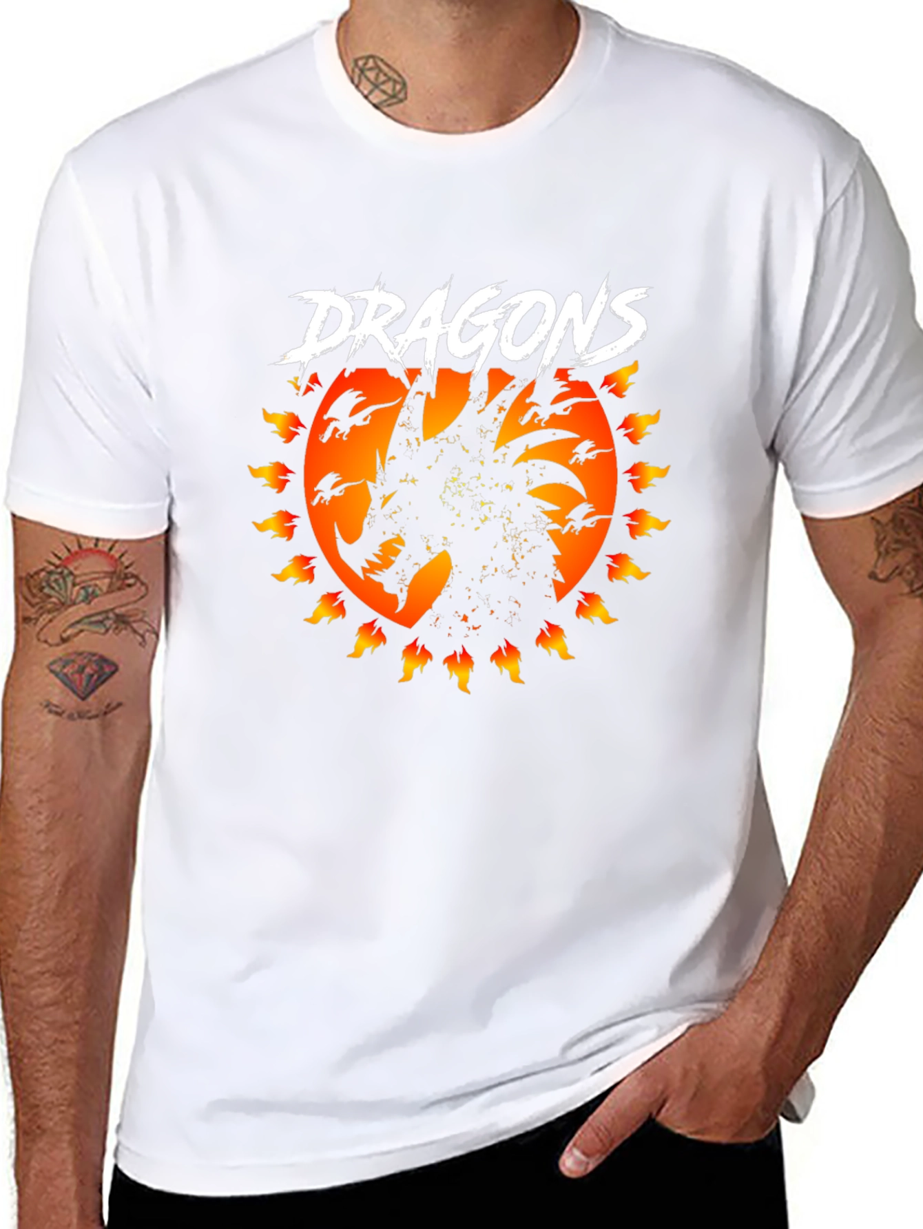 Dragons Graphic Tee - Fantasy T-Shirt
