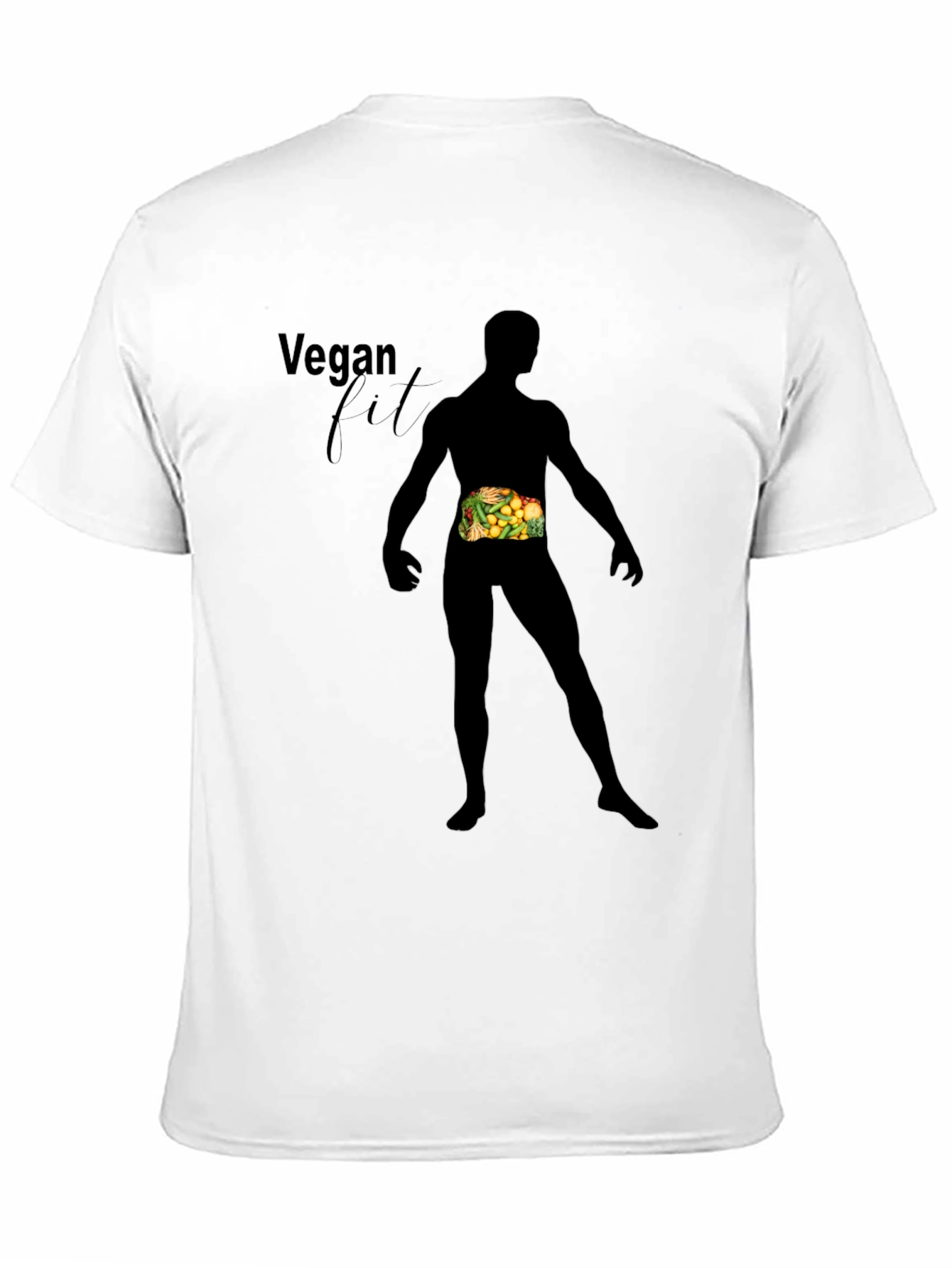Vegan Fit Black T-Shirt
