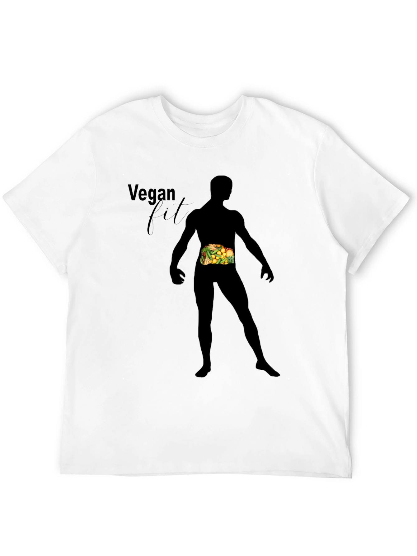 Vegan Fit Black T-Shirt