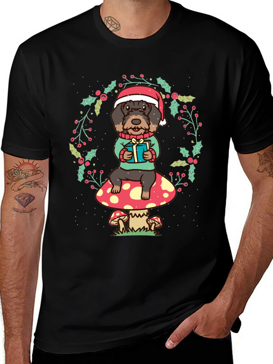 Festive Dog Christmas T-Shirt