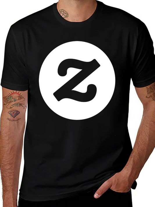 Letter Z Logo Black T-Shirt
