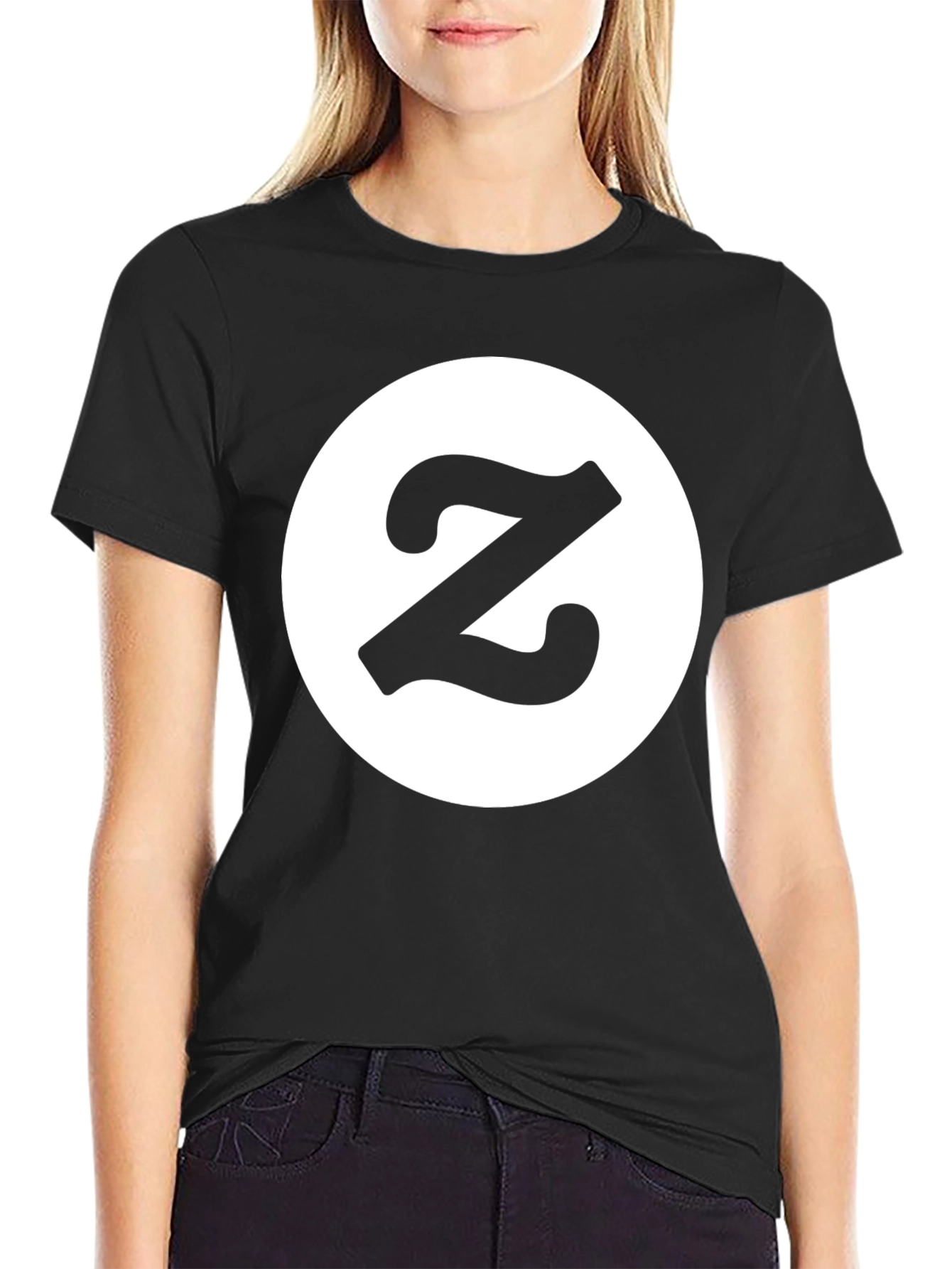 Letter Z Logo Black T-Shirt