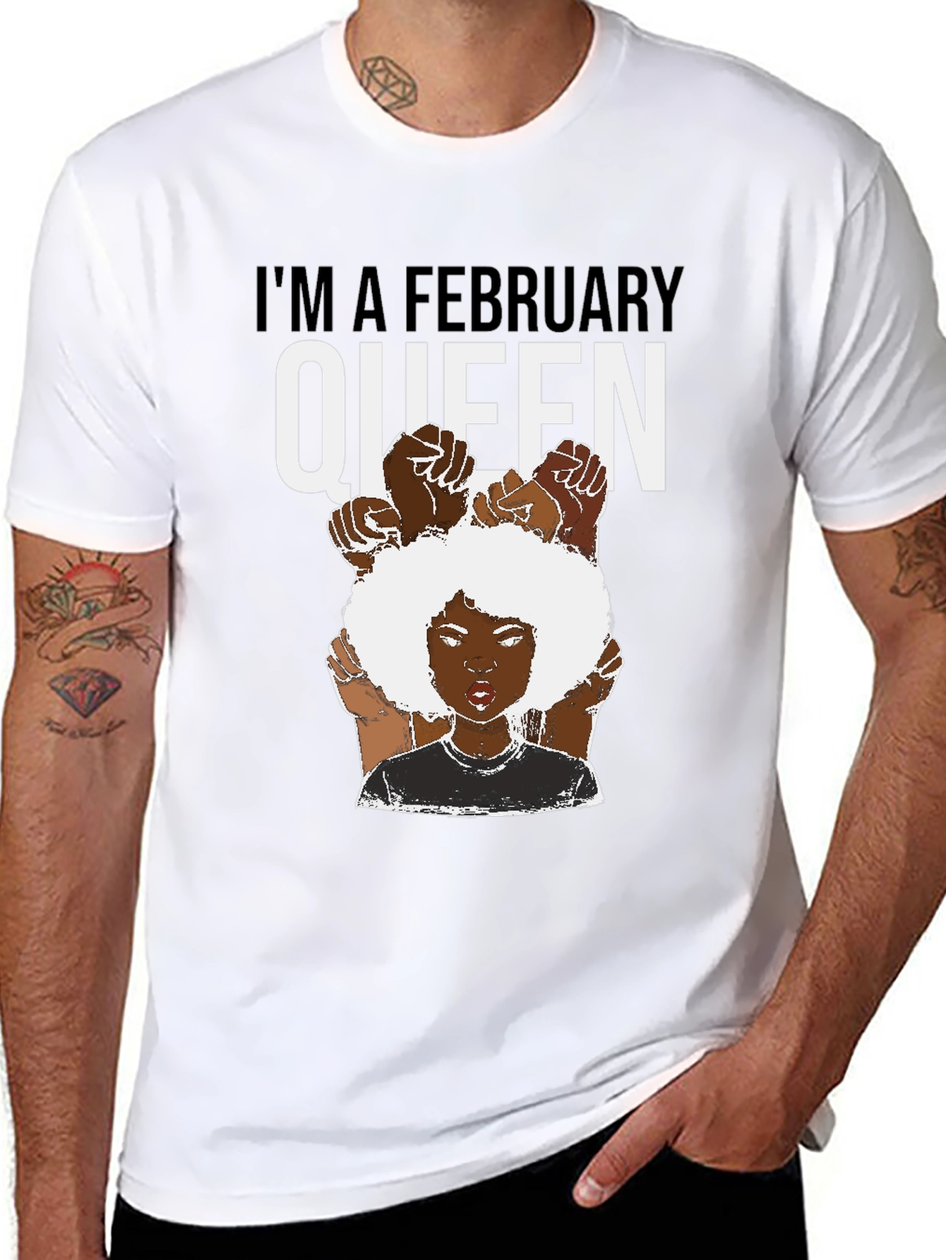 February Queen Black T-Shirt