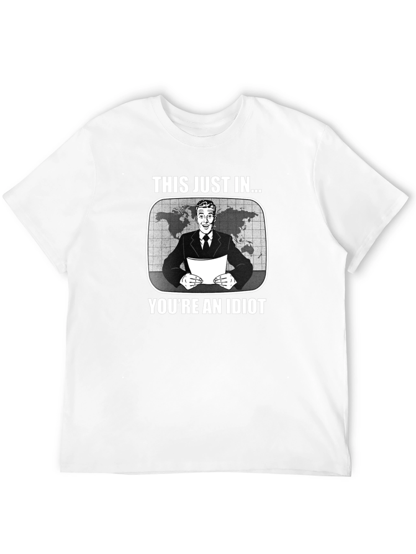 Funny This Just In Youre an Idiot Black T-Shirt