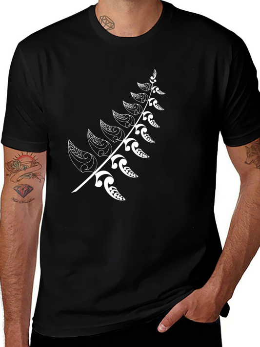 Maori Fern Black T-Shirt