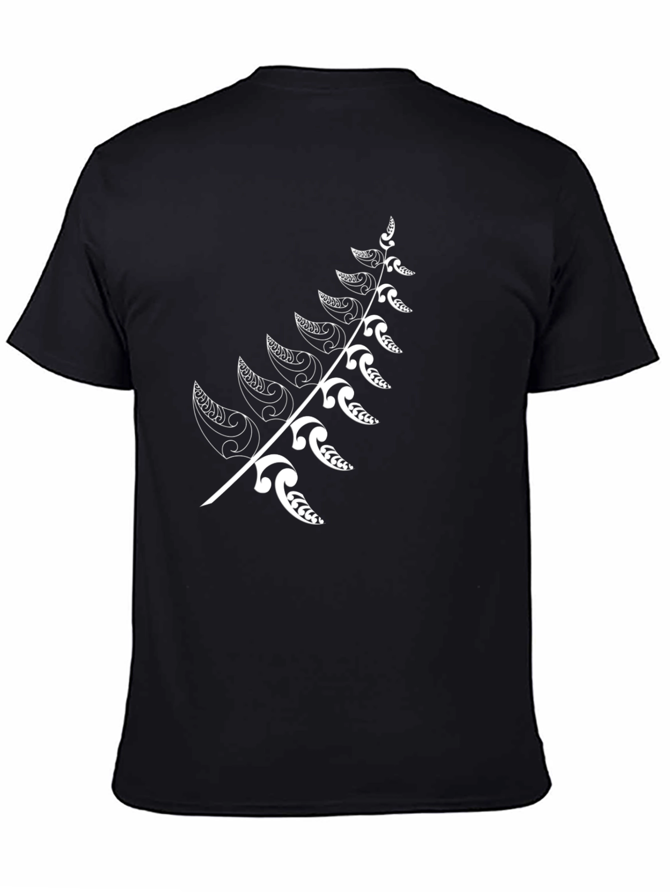 Maori Fern Black T-Shirt