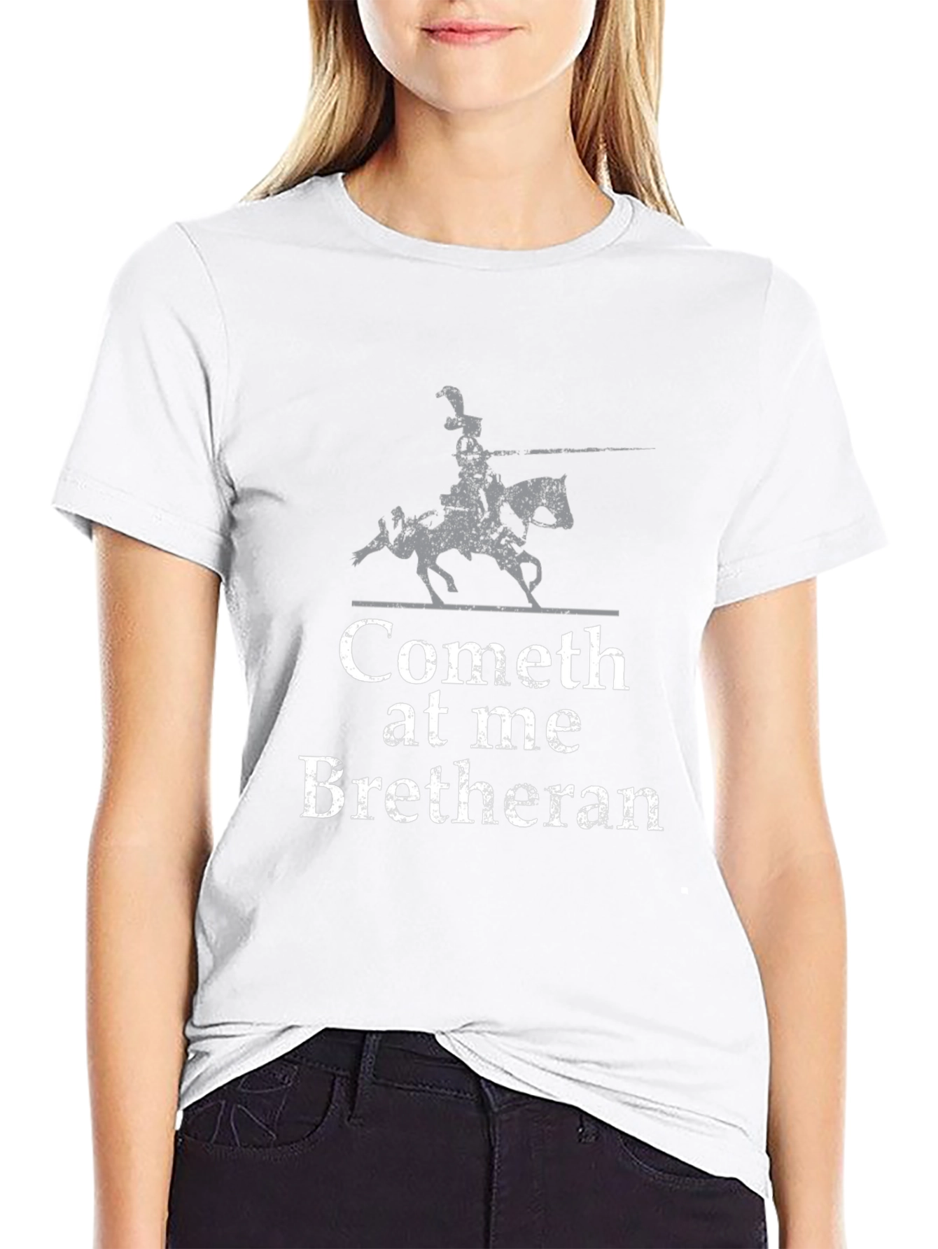 Cometh at Me Bretheran T-Shirt - Medieval Knight Tee