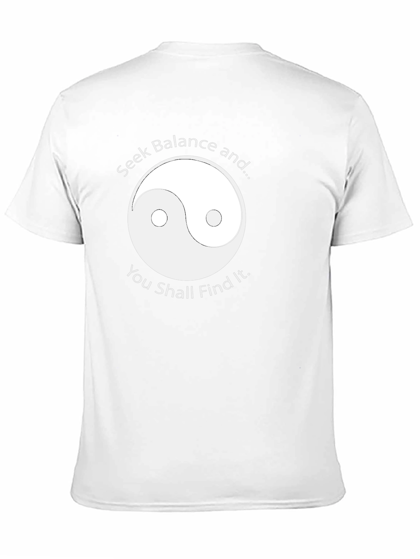 Yin Yang Balance Graphic Tee - Black T-Shirt