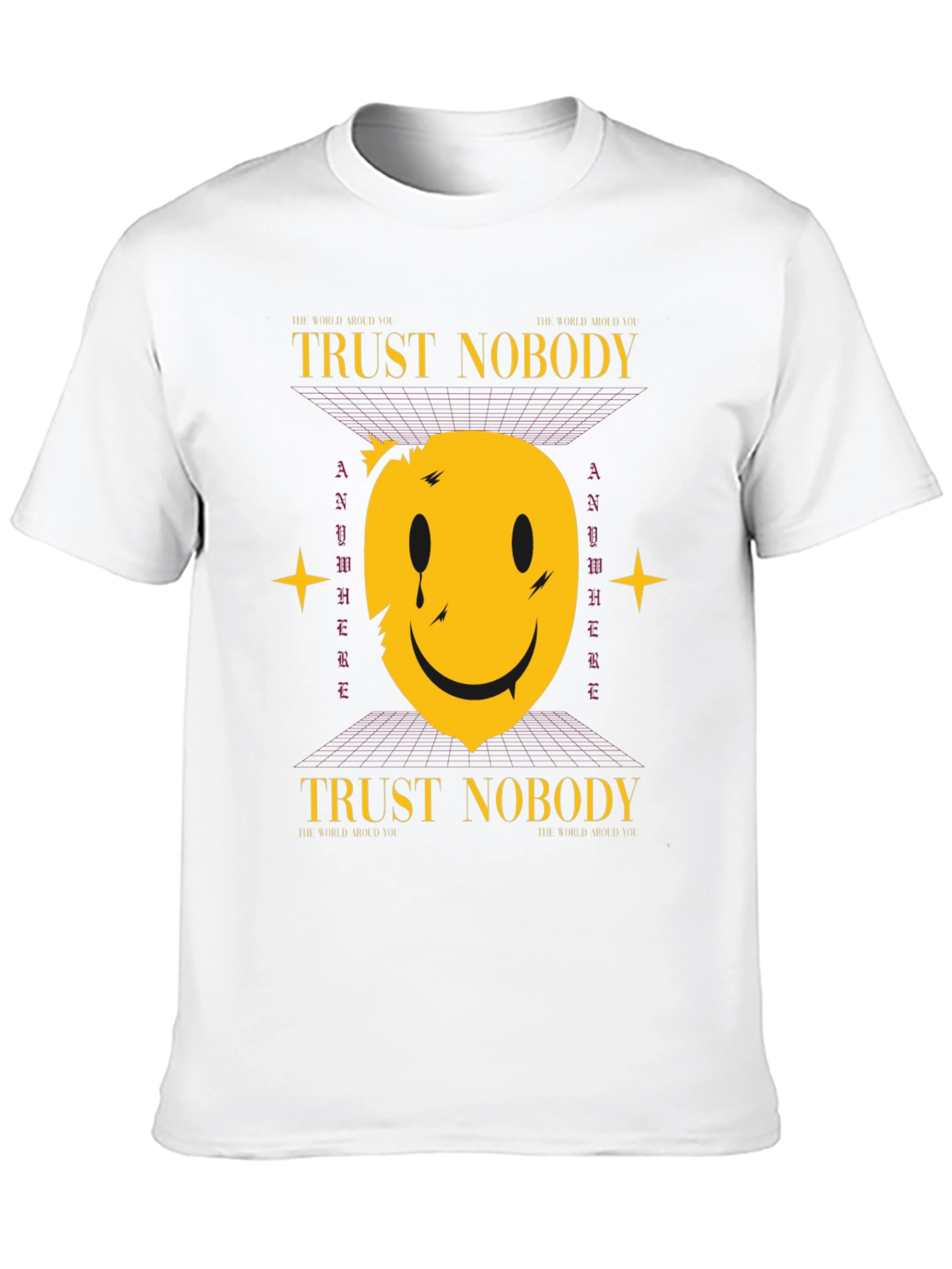 Trust Nobody Graphic T-Shirt - Trendy Streetwear
