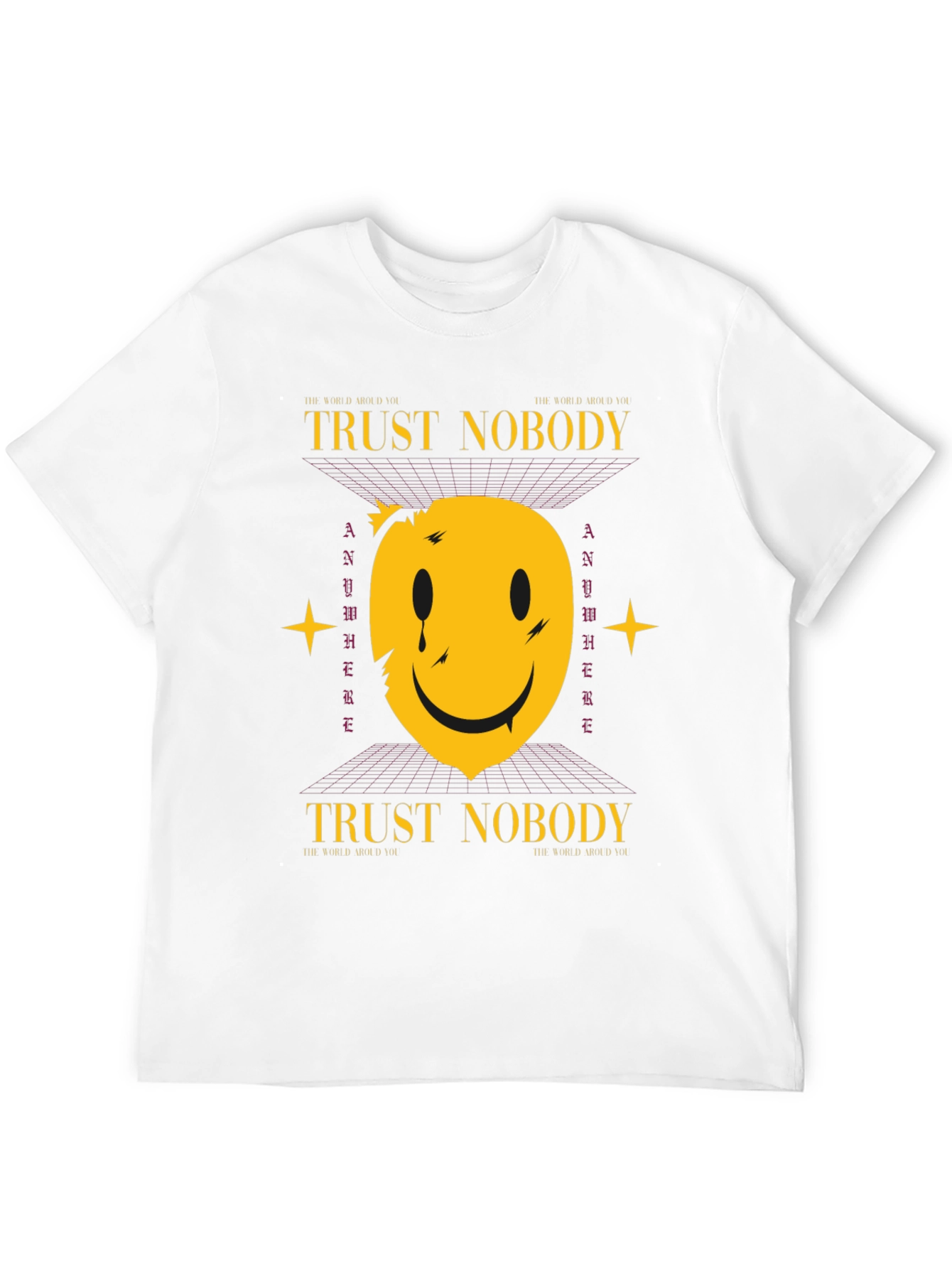 Trust Nobody Graphic T-Shirt - Trendy Streetwear