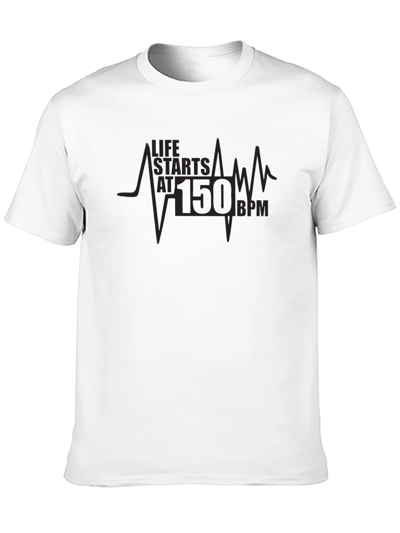 Life Starts at 150 BPM Graphic T-Shirt