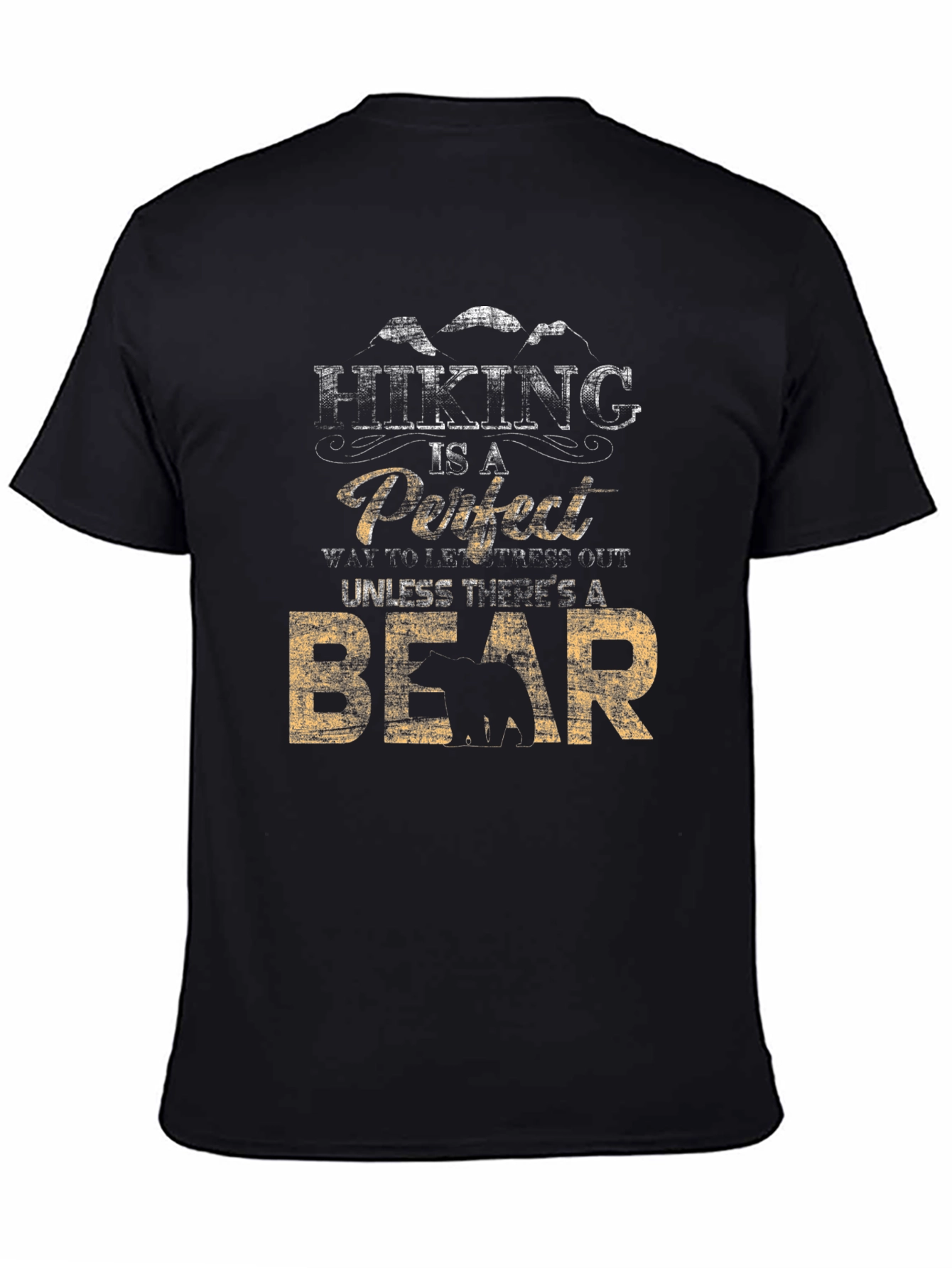 Hiking Bear T-Shirt - Funny Outdoor Adventure Tee