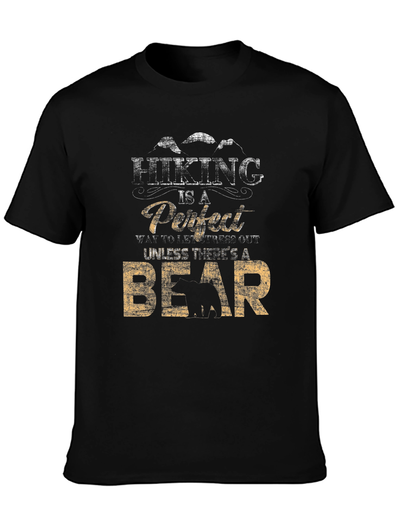 Hiking Bear T-Shirt - Funny Outdoor Adventure Tee