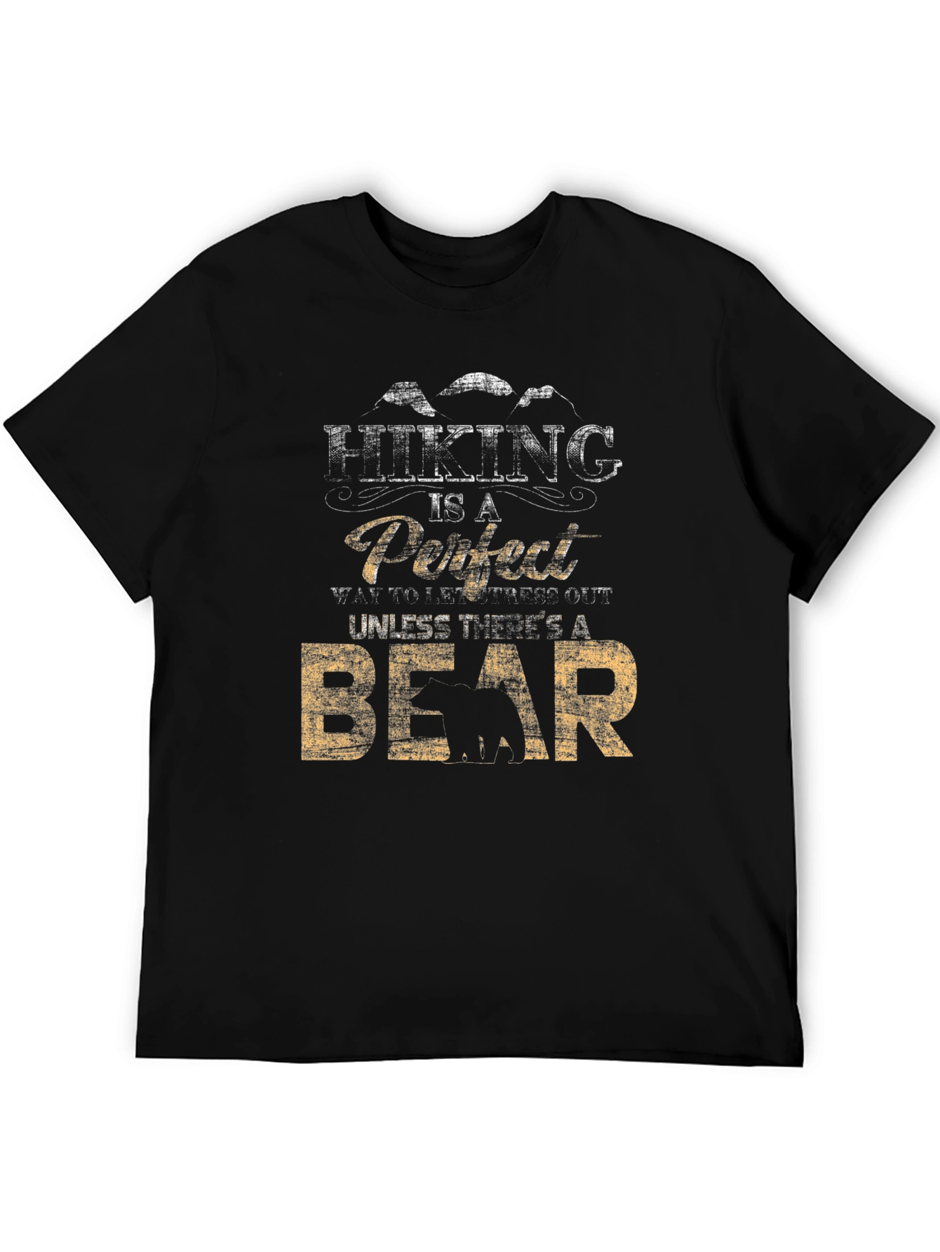 Hiking Bear T-Shirt - Funny Outdoor Adventure Tee