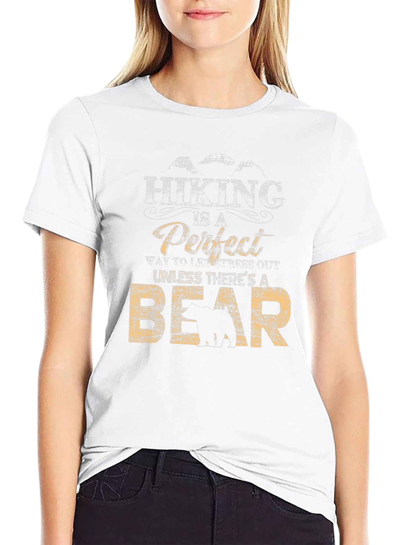 Hiking Bear T-Shirt - Funny Outdoor Adventure Tee