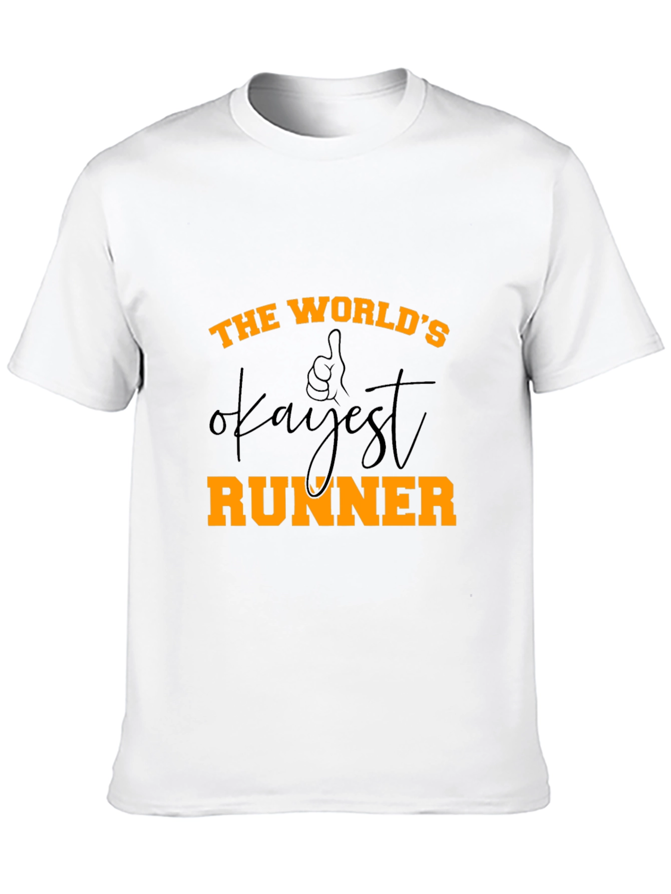 Worlds Okayest Runner - Novelty Graphic T-Shirt