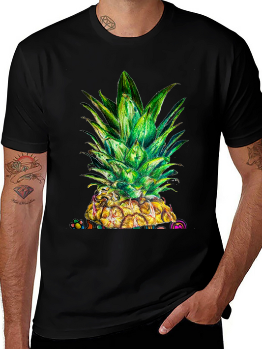 Pineapple Graphic Tee - Unique Fruit Design