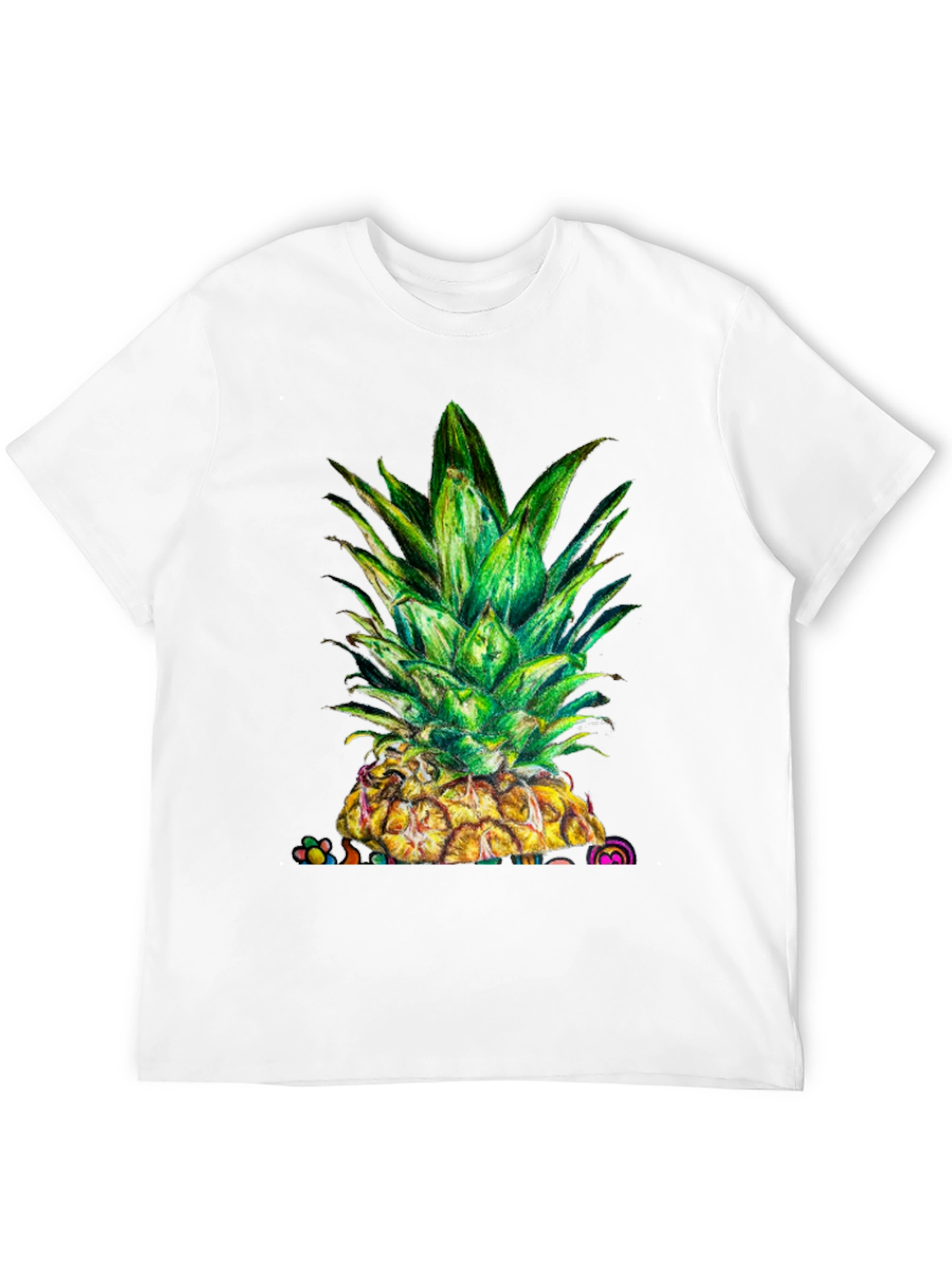 Pineapple Graphic Tee - Unique Fruit Design