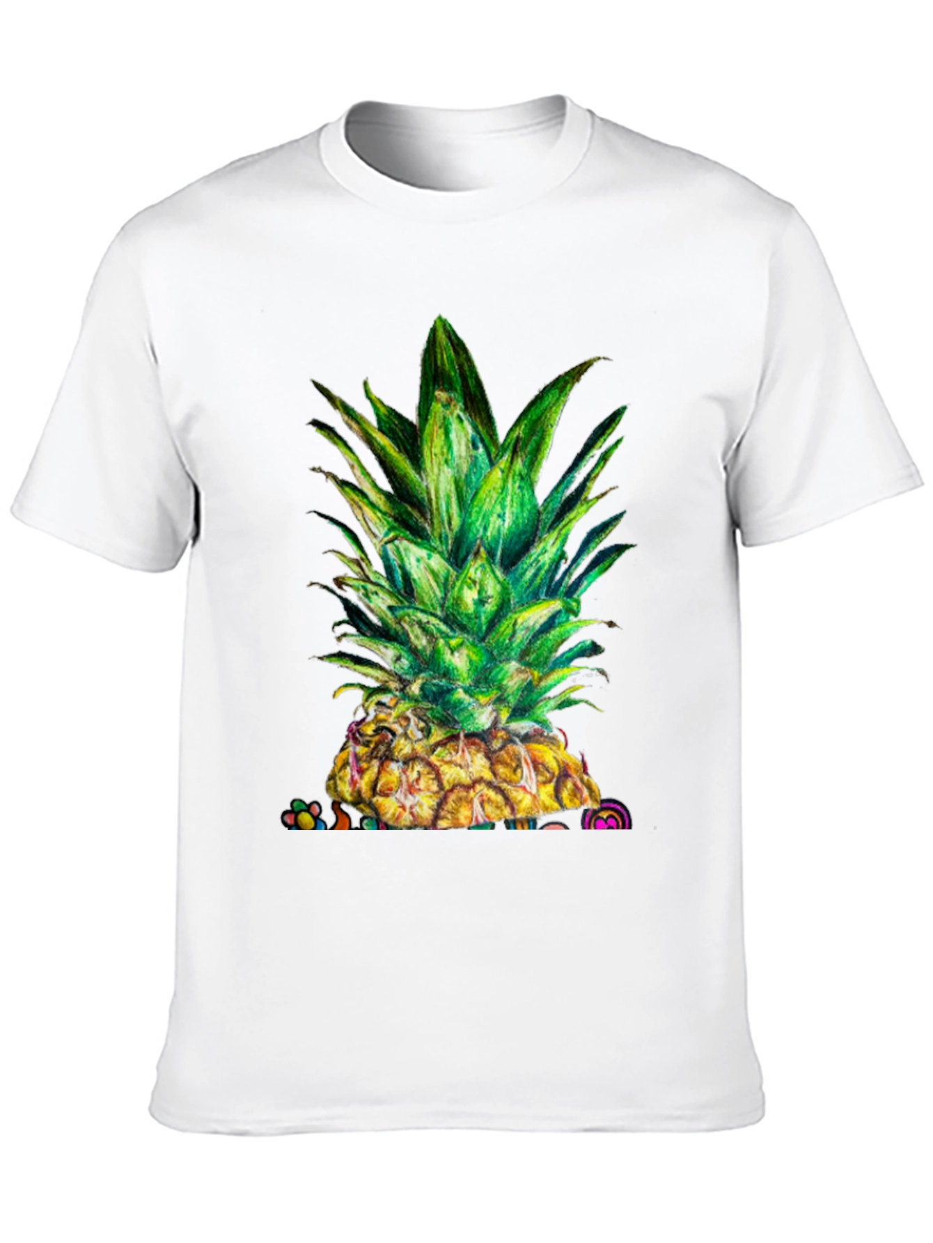 Pineapple Graphic Tee - Unique Fruit Design