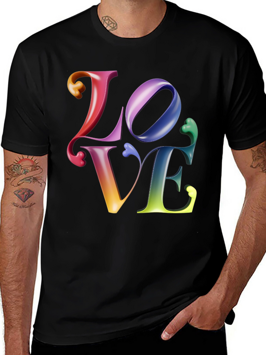 LOVE Graphic Tee - Rainbow Pride Shirt