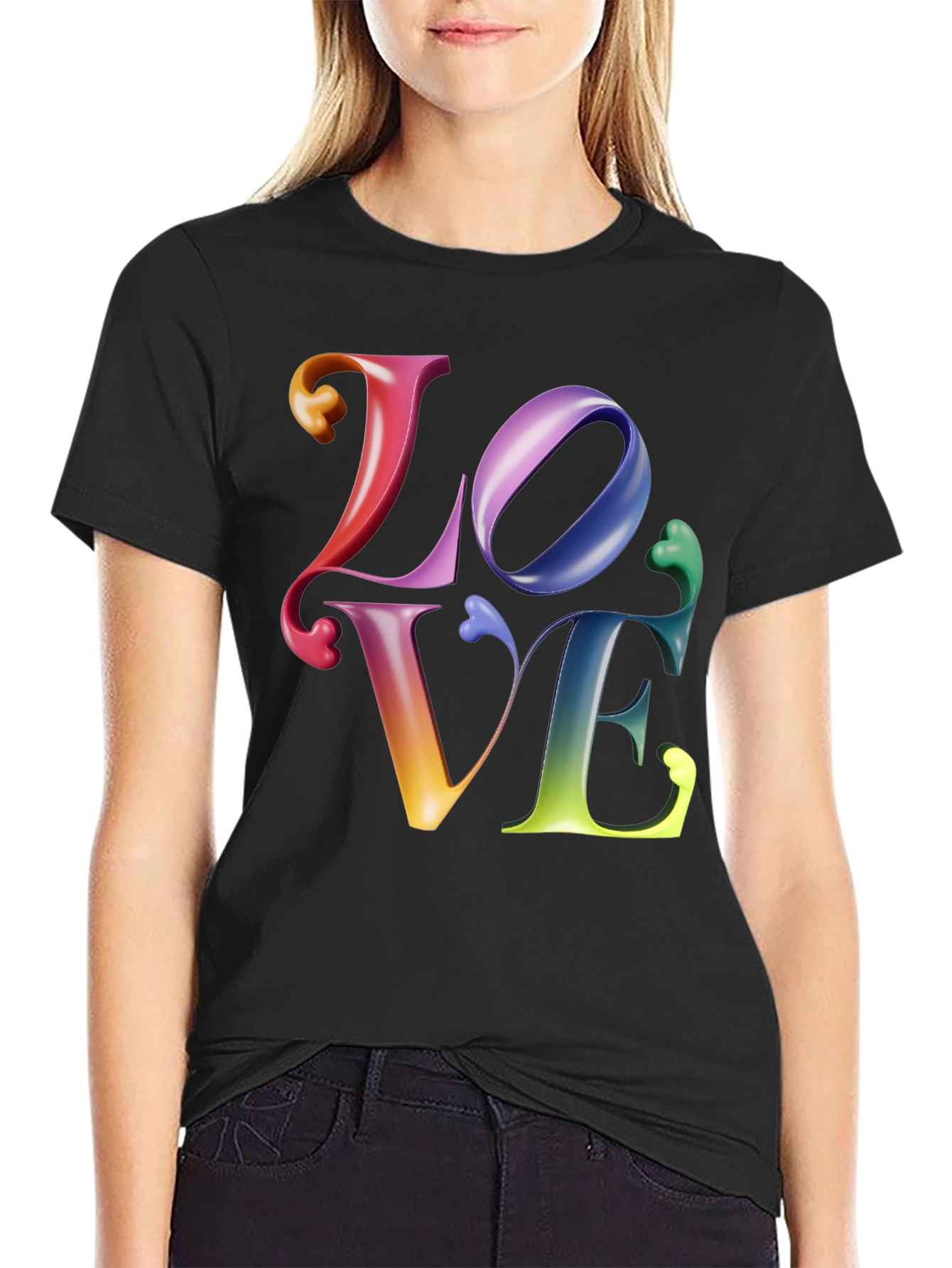 LOVE Graphic Tee - Rainbow Pride Shirt