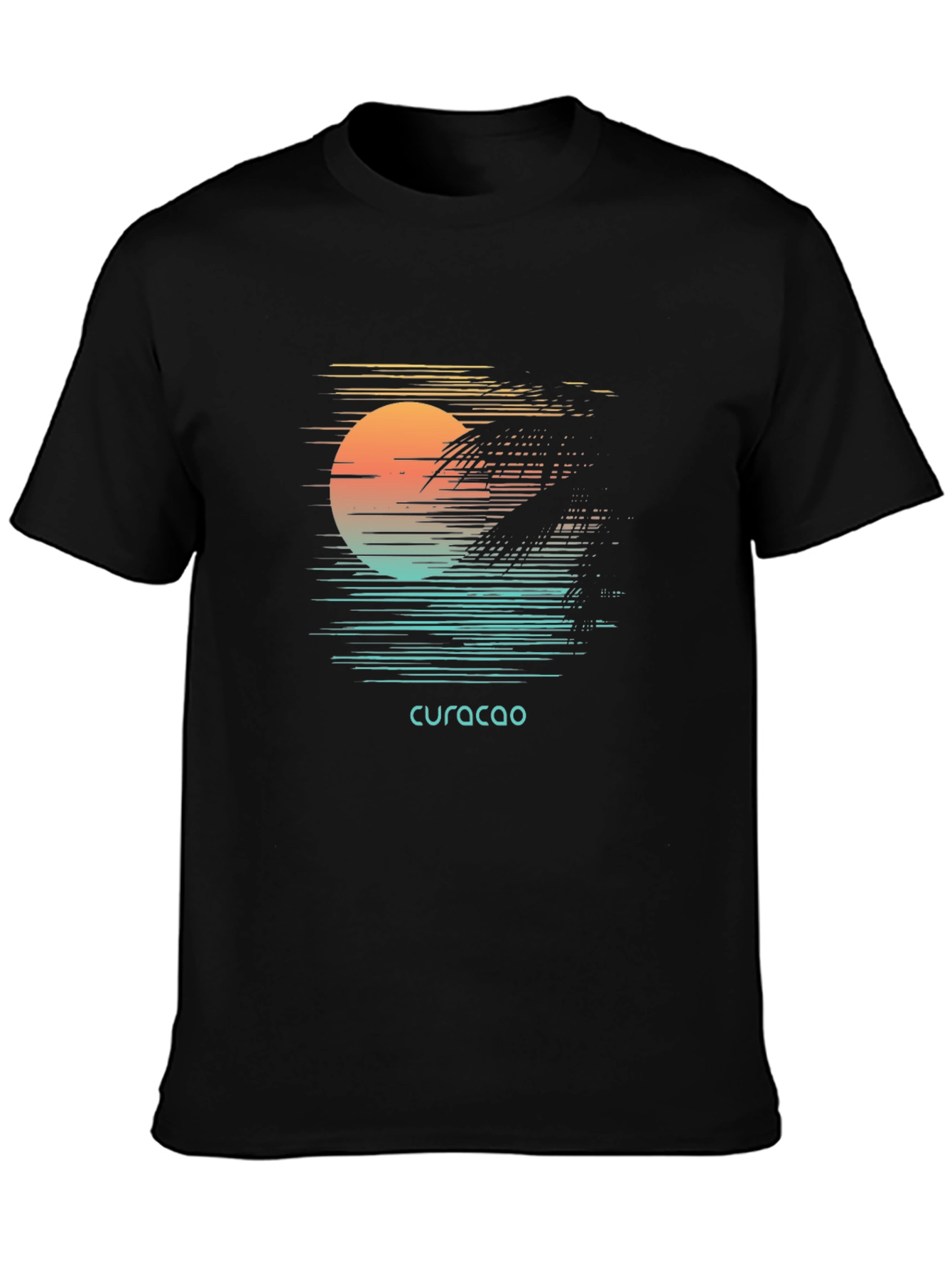 Curacao Sunset Graphic Tee - Island Vibes