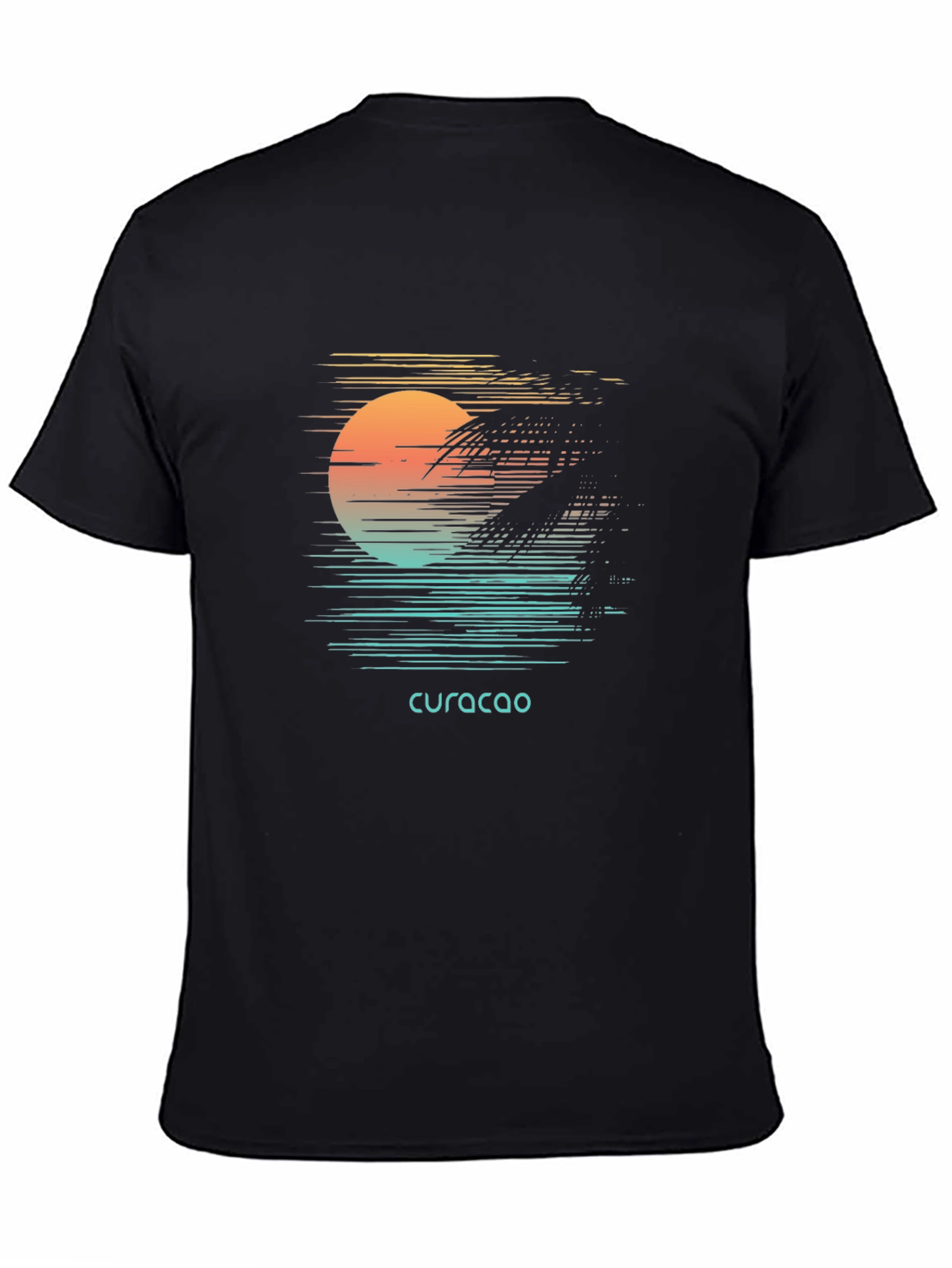 Curacao Sunset Graphic Tee - Island Vibes