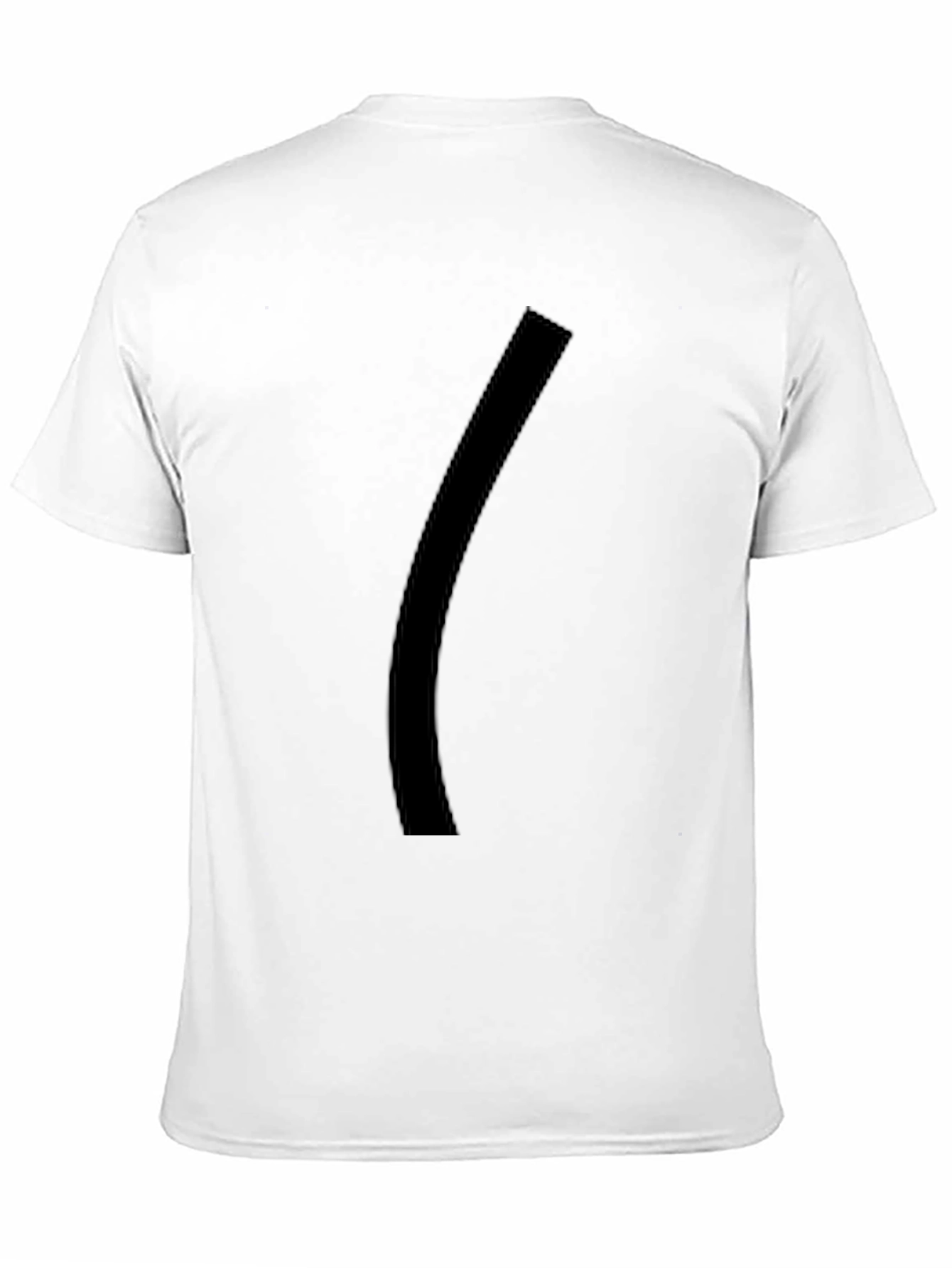 Mens Black Graphic Tee - Minimalist Style