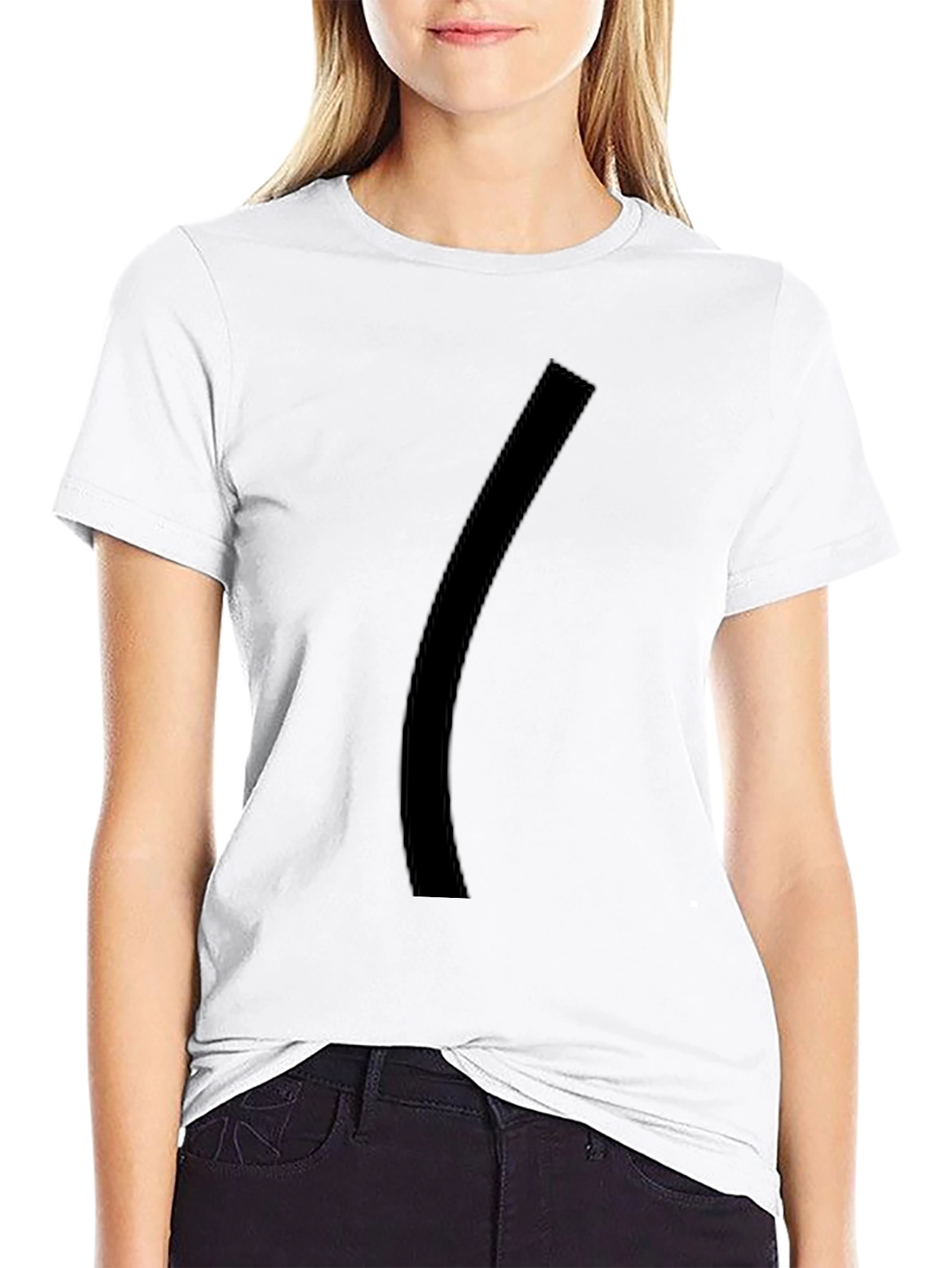 Mens Black Graphic Tee - Minimalist Style