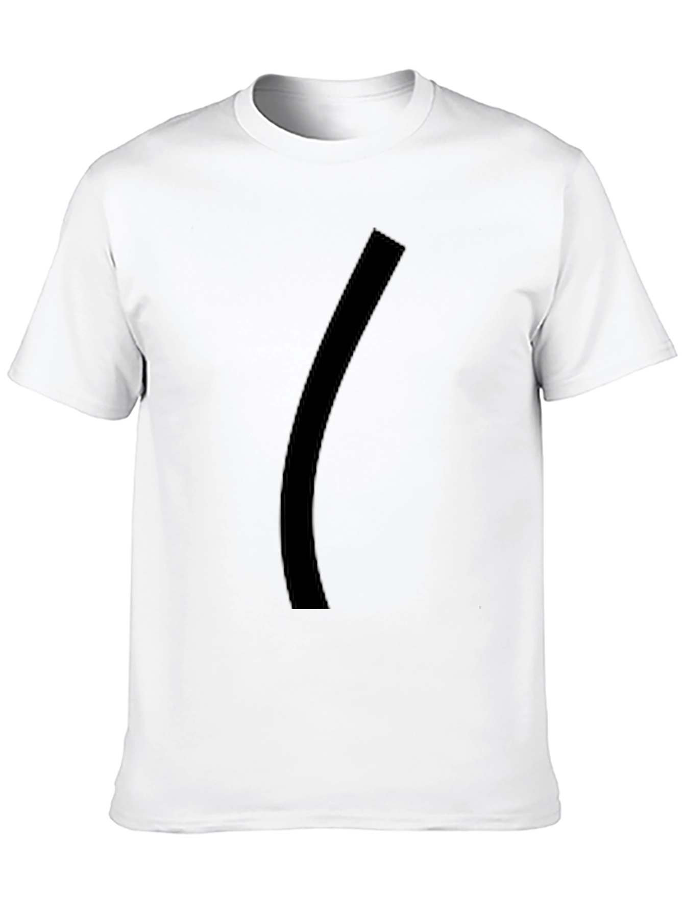 Mens Black Graphic Tee - Minimalist Style