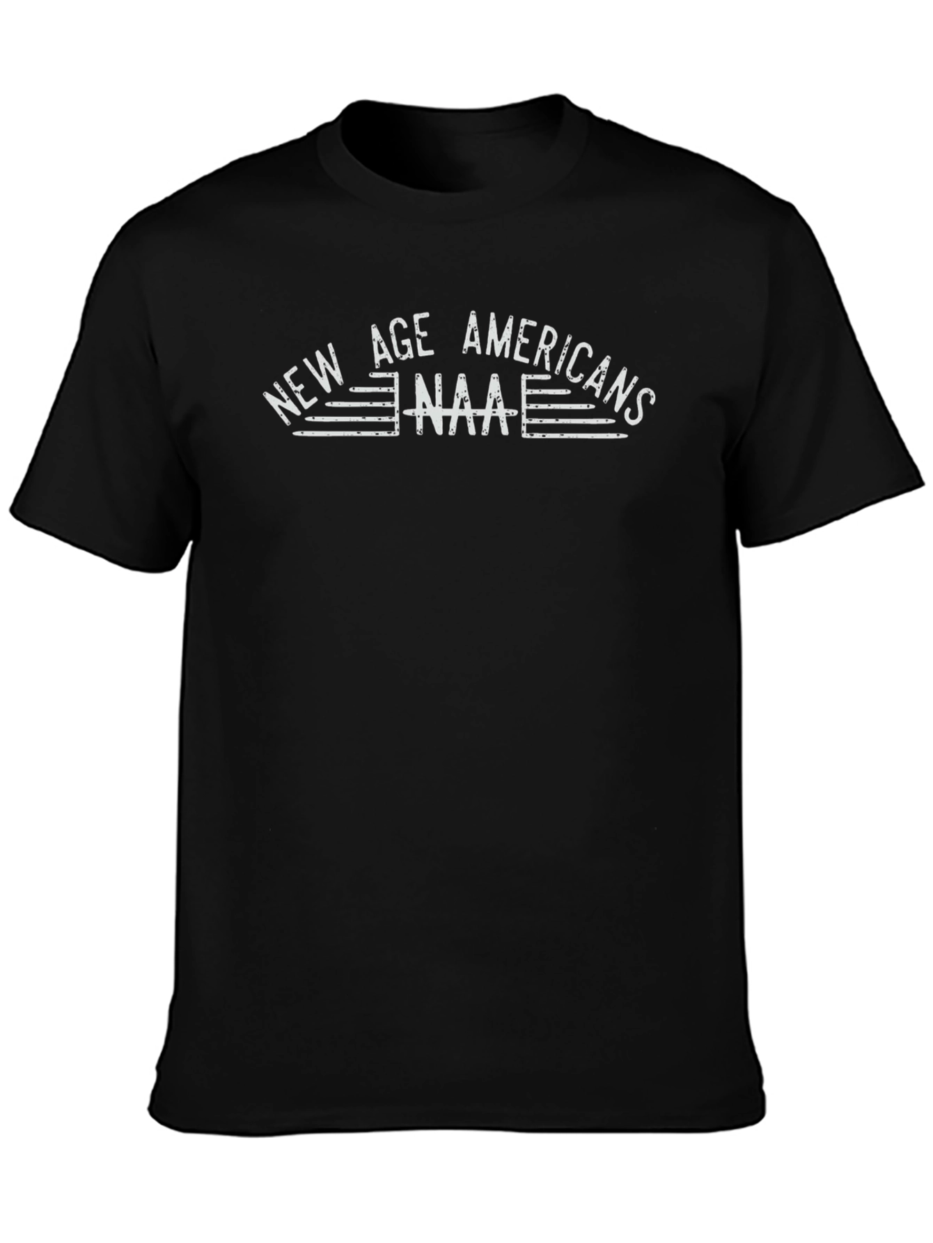 New Age Americans T-Shirt - Black Graphic Tee