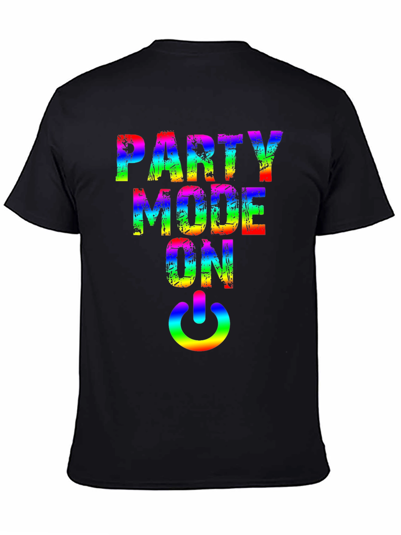 Party Mode On Rainbow Graphic Tee
