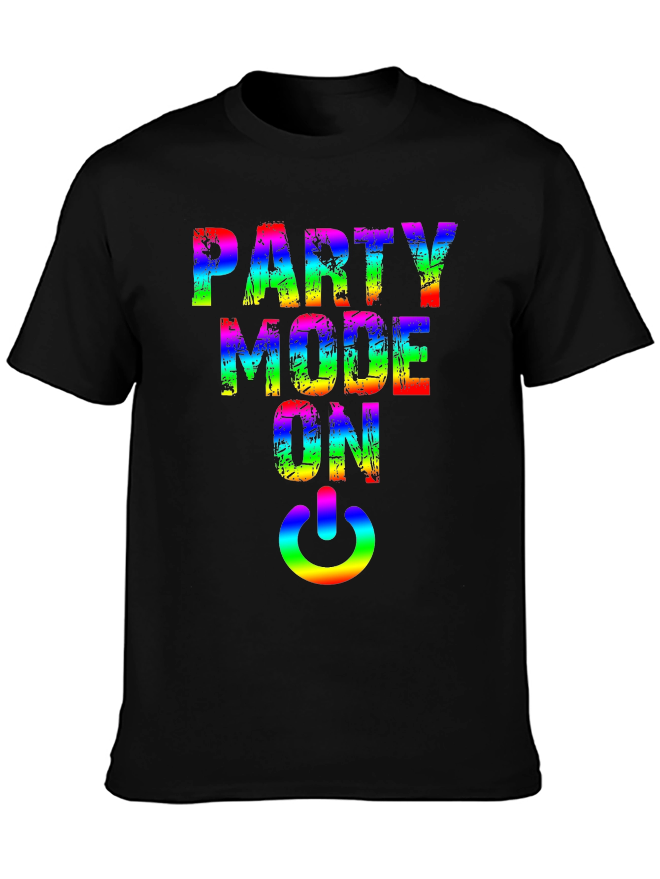 Party Mode On Rainbow Graphic Tee