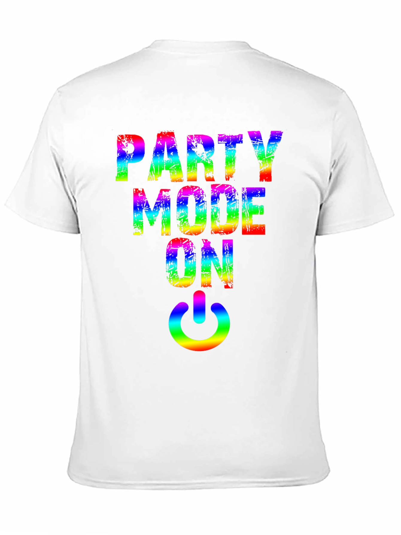 Party Mode On Rainbow Graphic Tee