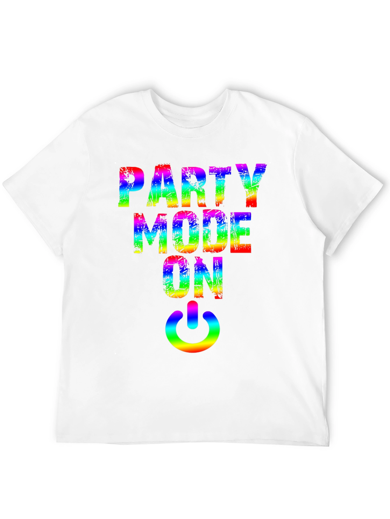 Party Mode On Rainbow Graphic Tee