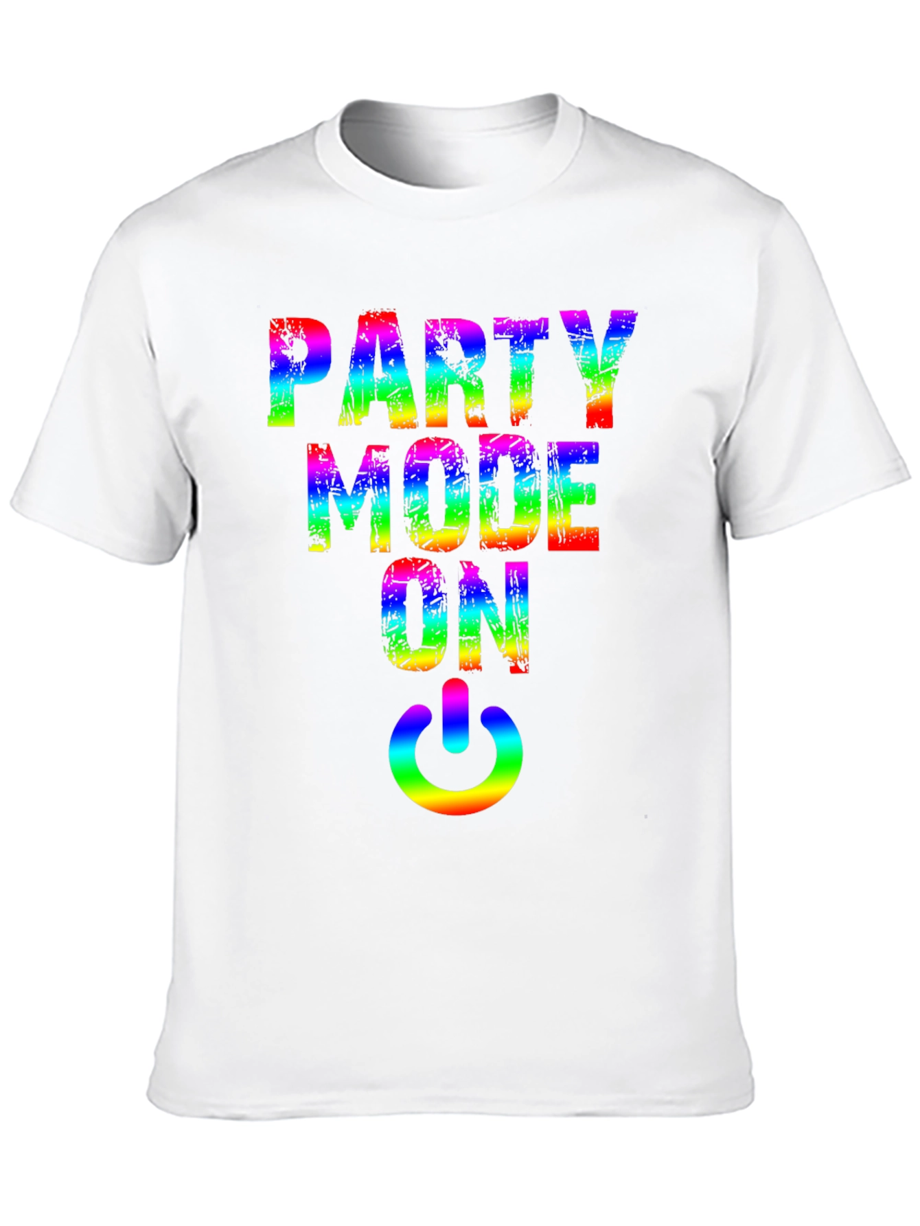 Party Mode On Rainbow Graphic Tee