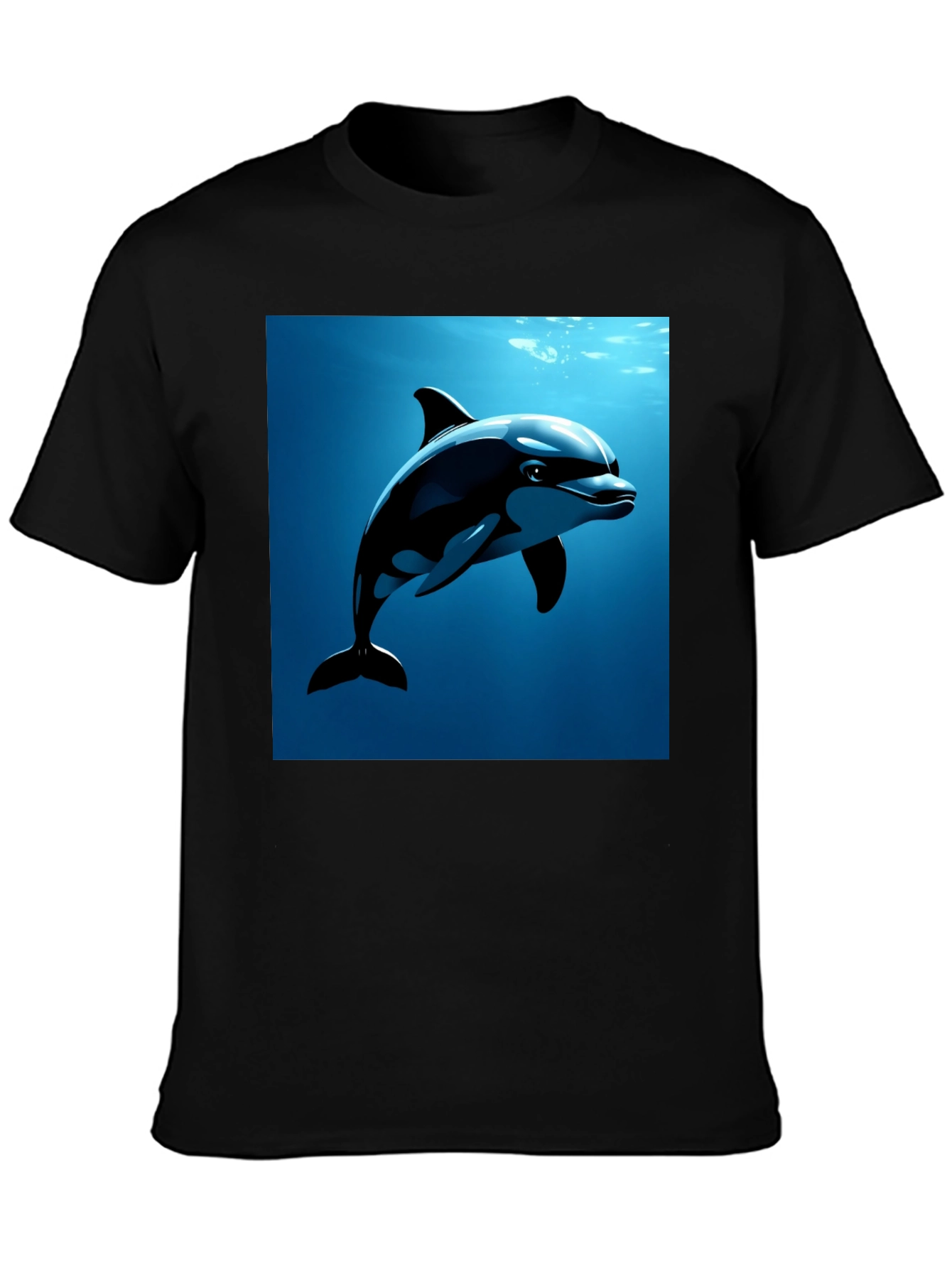 Dolphin Graphic Tee - Black