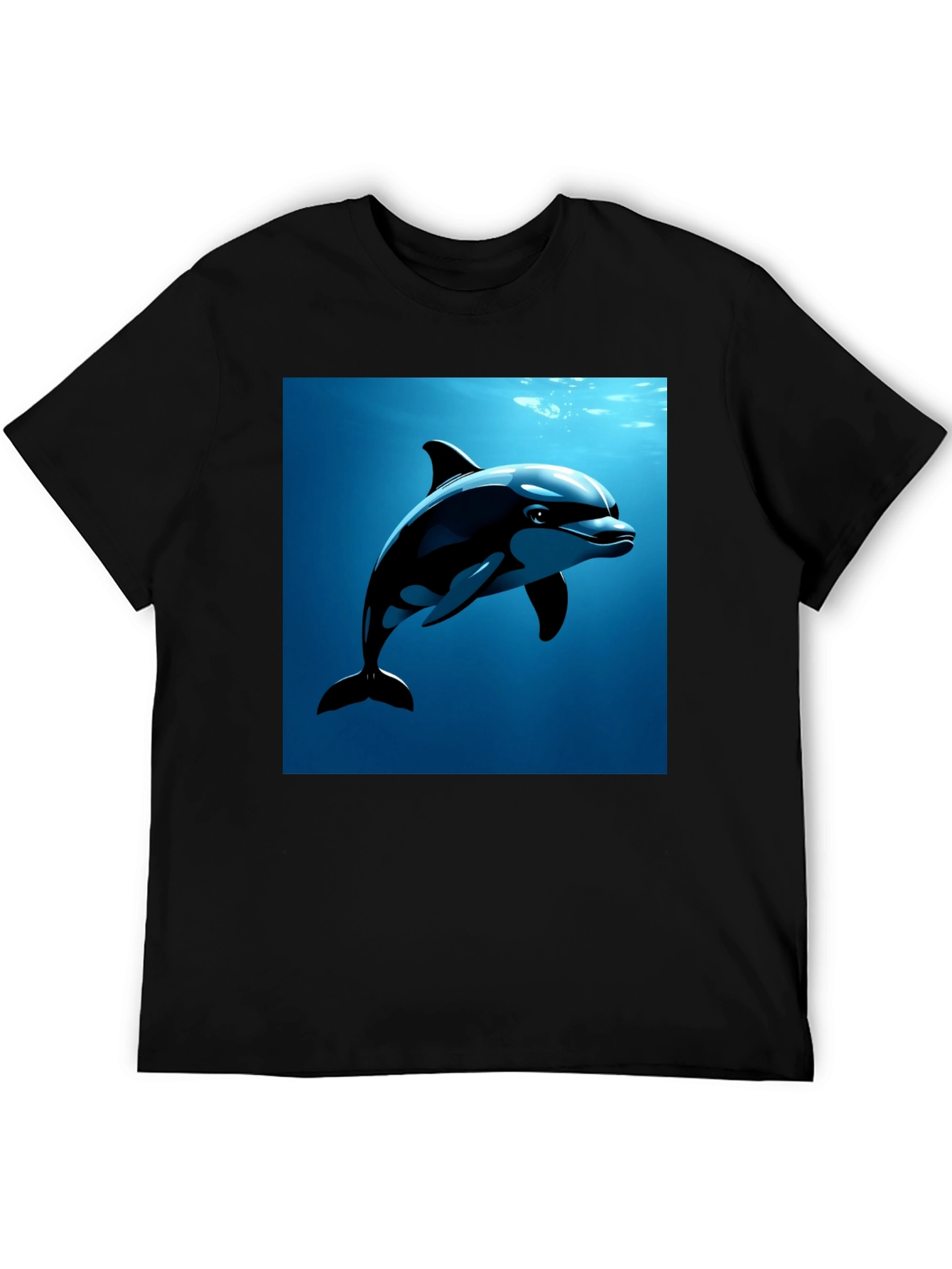 Dolphin Graphic Tee - Black